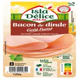 ISLA DELICE Bacon de dinde fumé halal