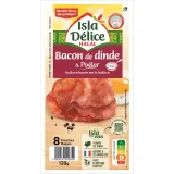 ISLA DELICE Bacon de dinde halal à poêler
