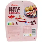 AUCHAN Emincés de poulet Barbecue