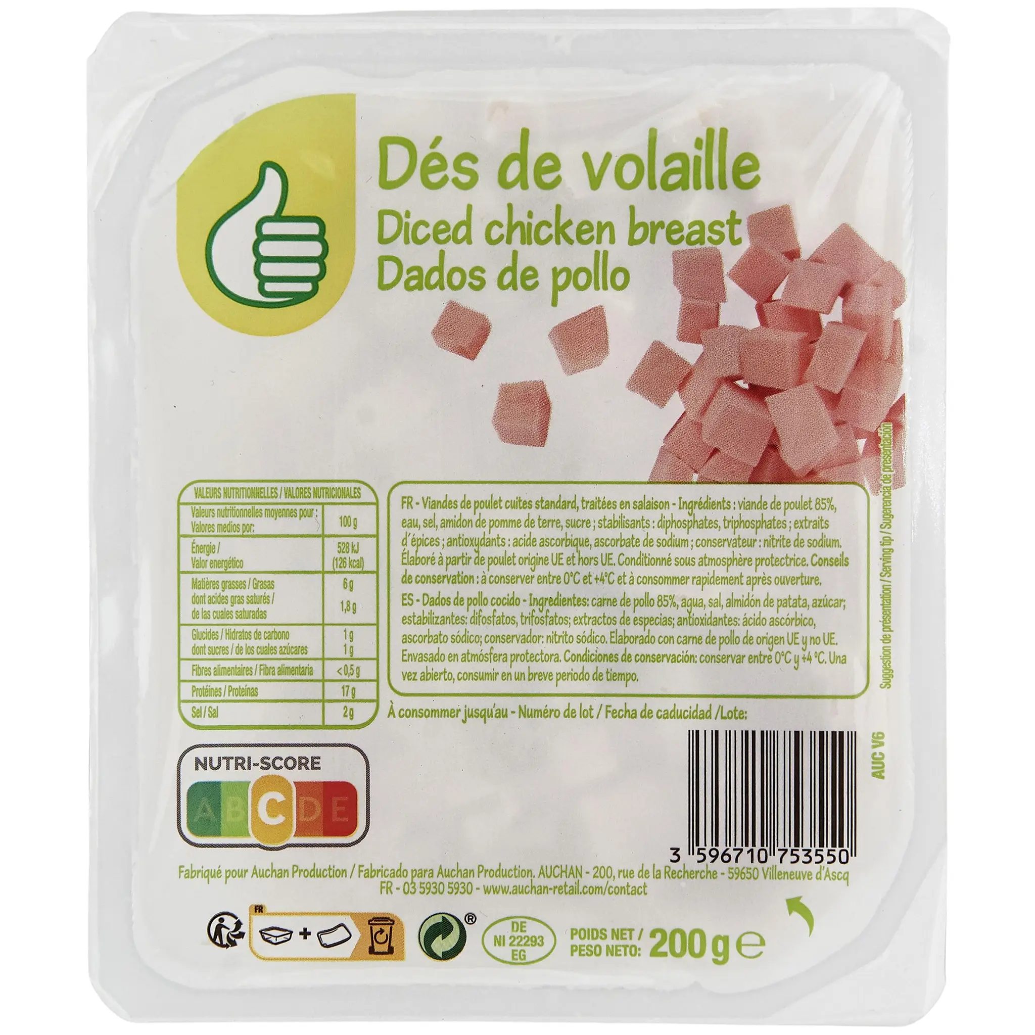 POUCE Dés de volaille