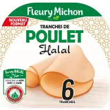 FLEURY MICHON Tranches de poulet halal