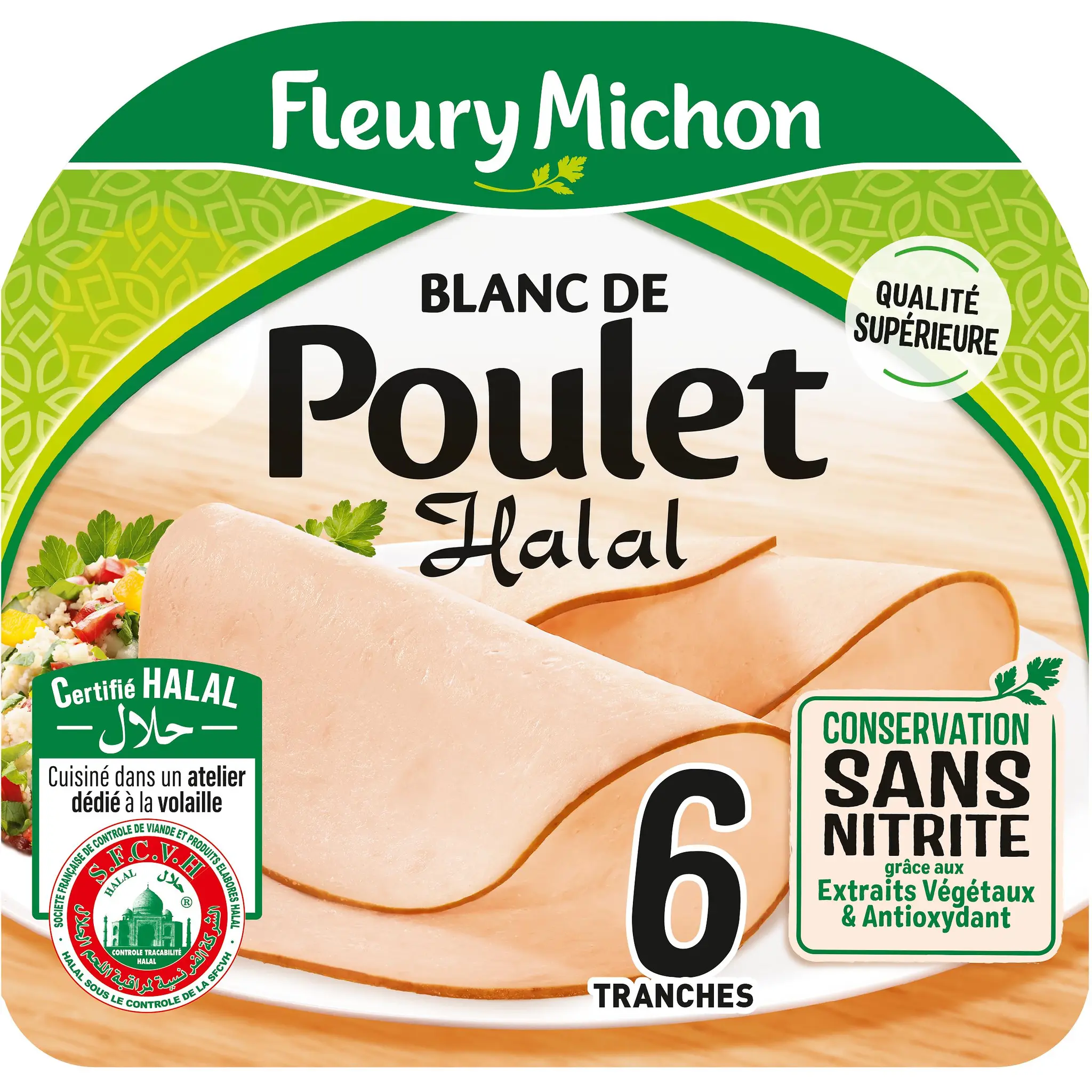 FLEURY MICHON Blanc de poulet sans nitrite halal
