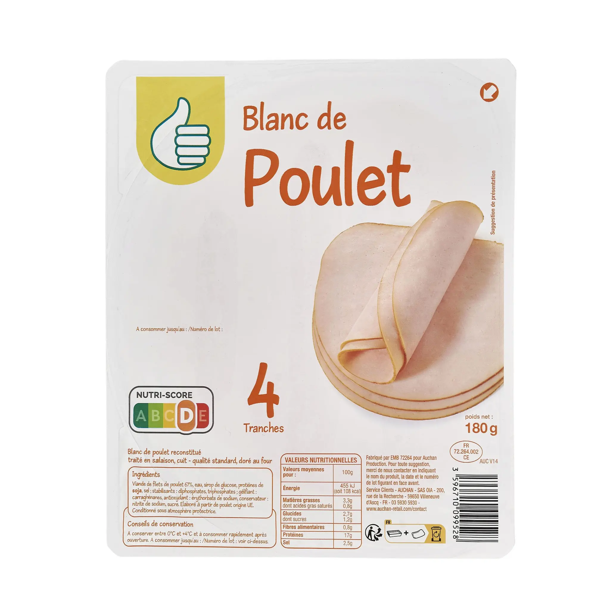 POUCE Blanc de poulet