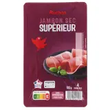 AUCHAN Jambon sec supérieur sans conservateurs 7 mois d'âge
