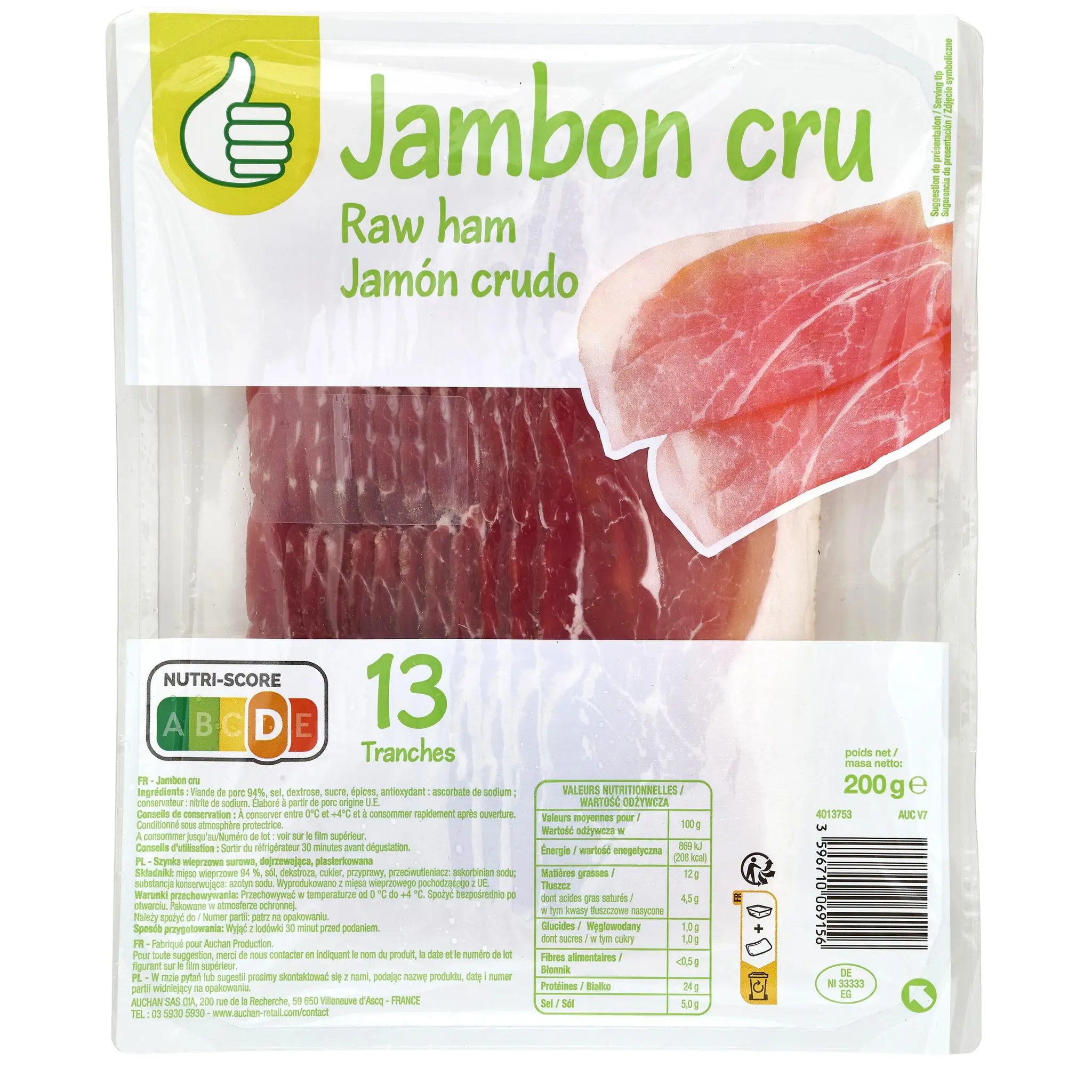 POUCE Jambon cru