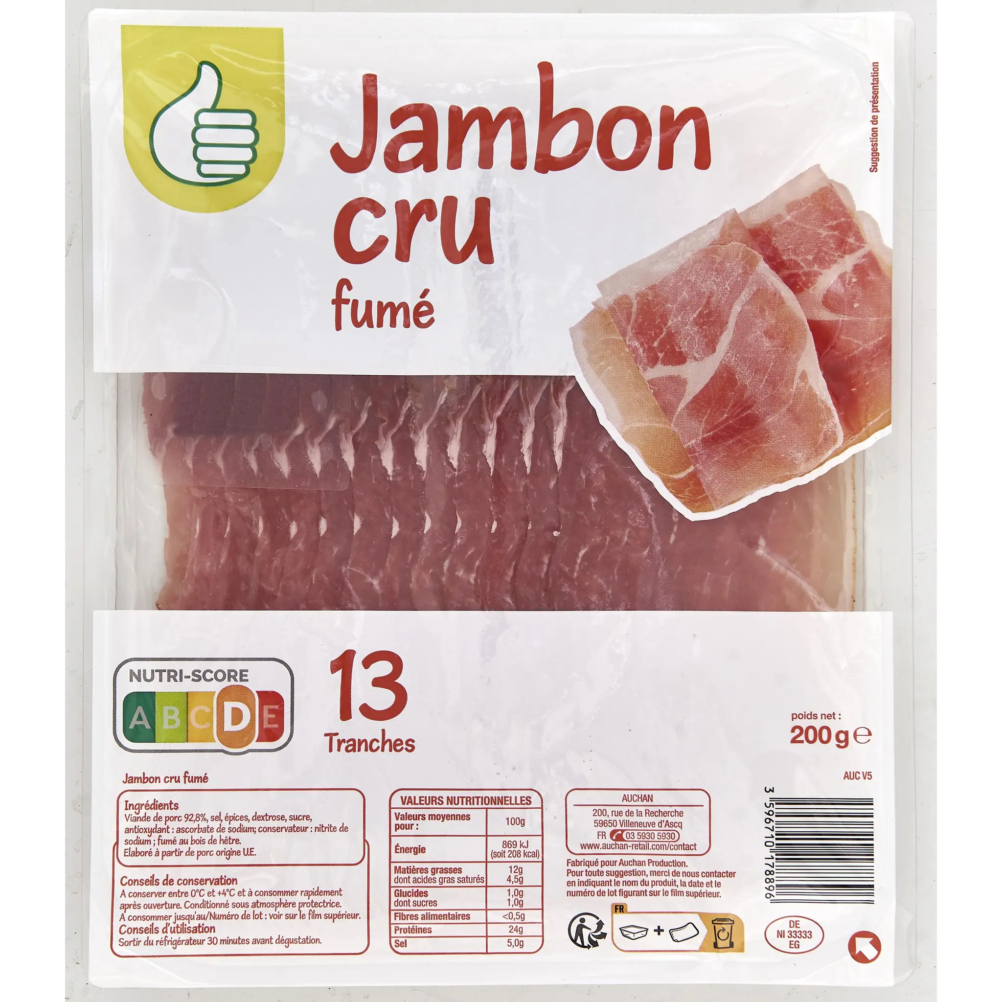 POUCE Jambon cru fumé