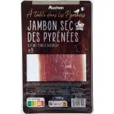 AUCHAN TERROIR Jambon sec des Pyrénées