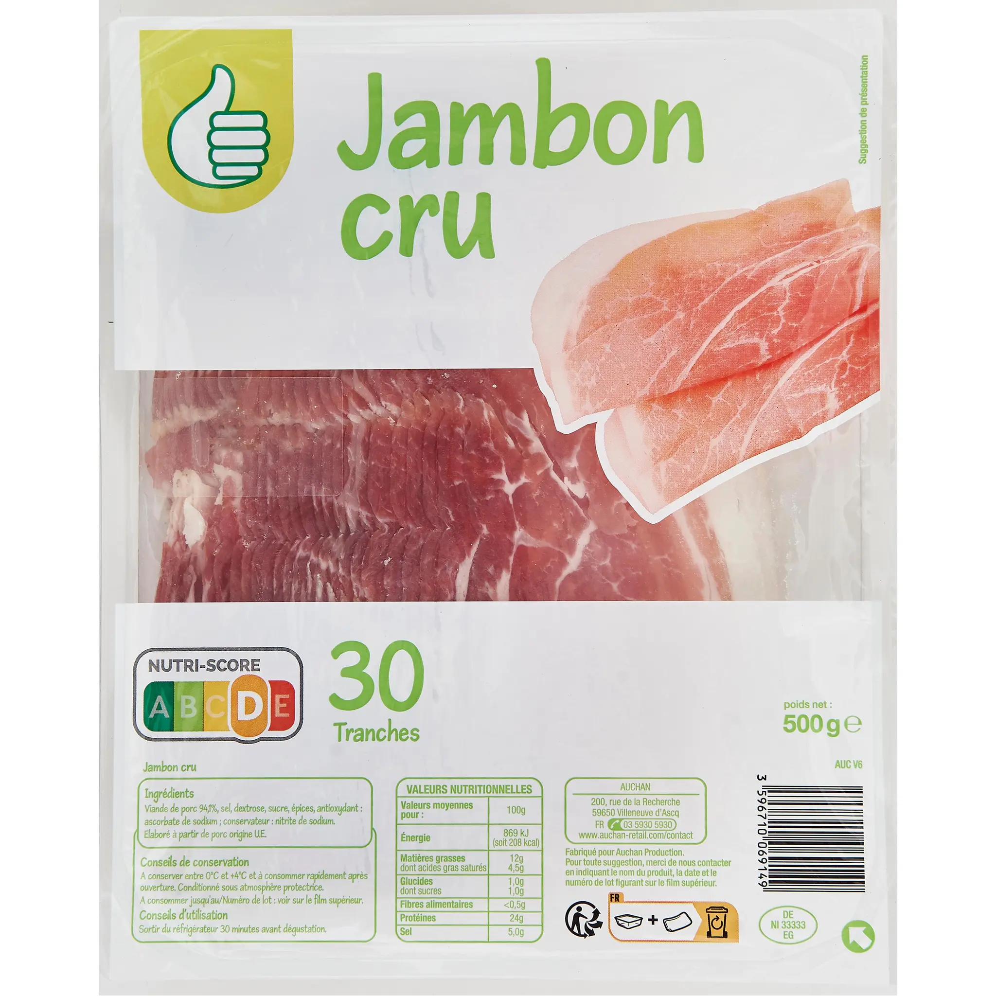 POUCE Jambon cru