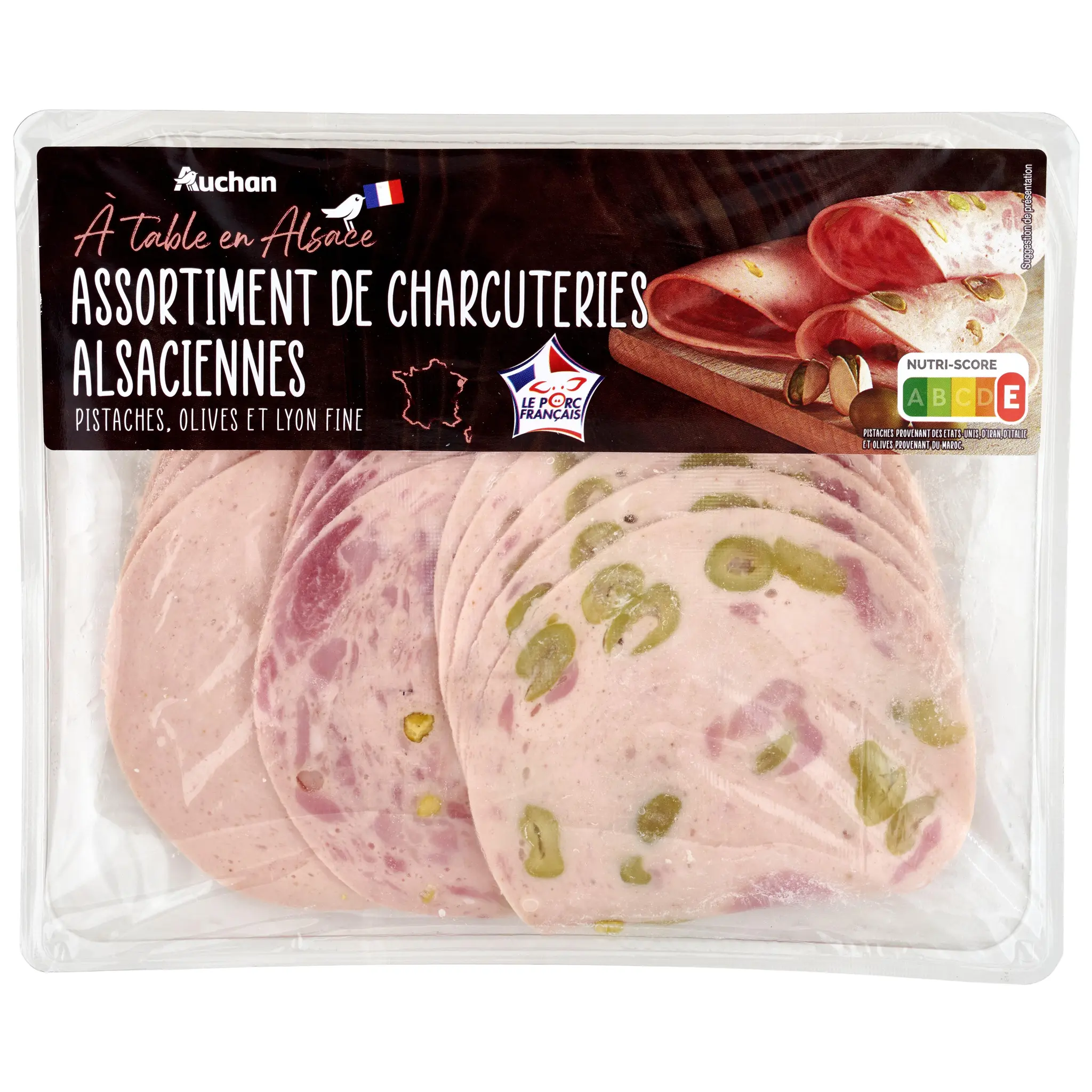 AUCHAN TERROIR Assortiment de charcuterie Alsaciennes VPF