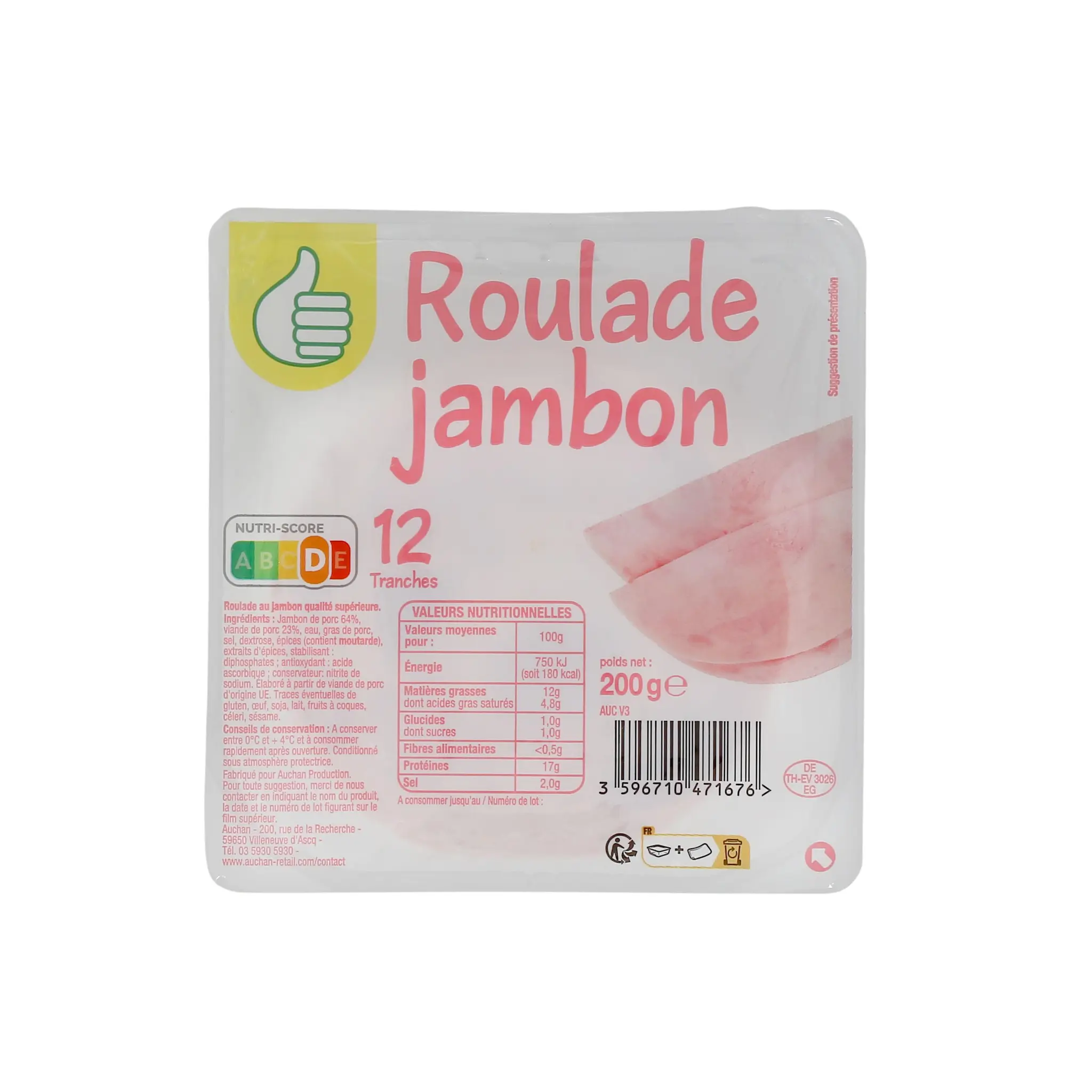 POUCE Roulade de jambon