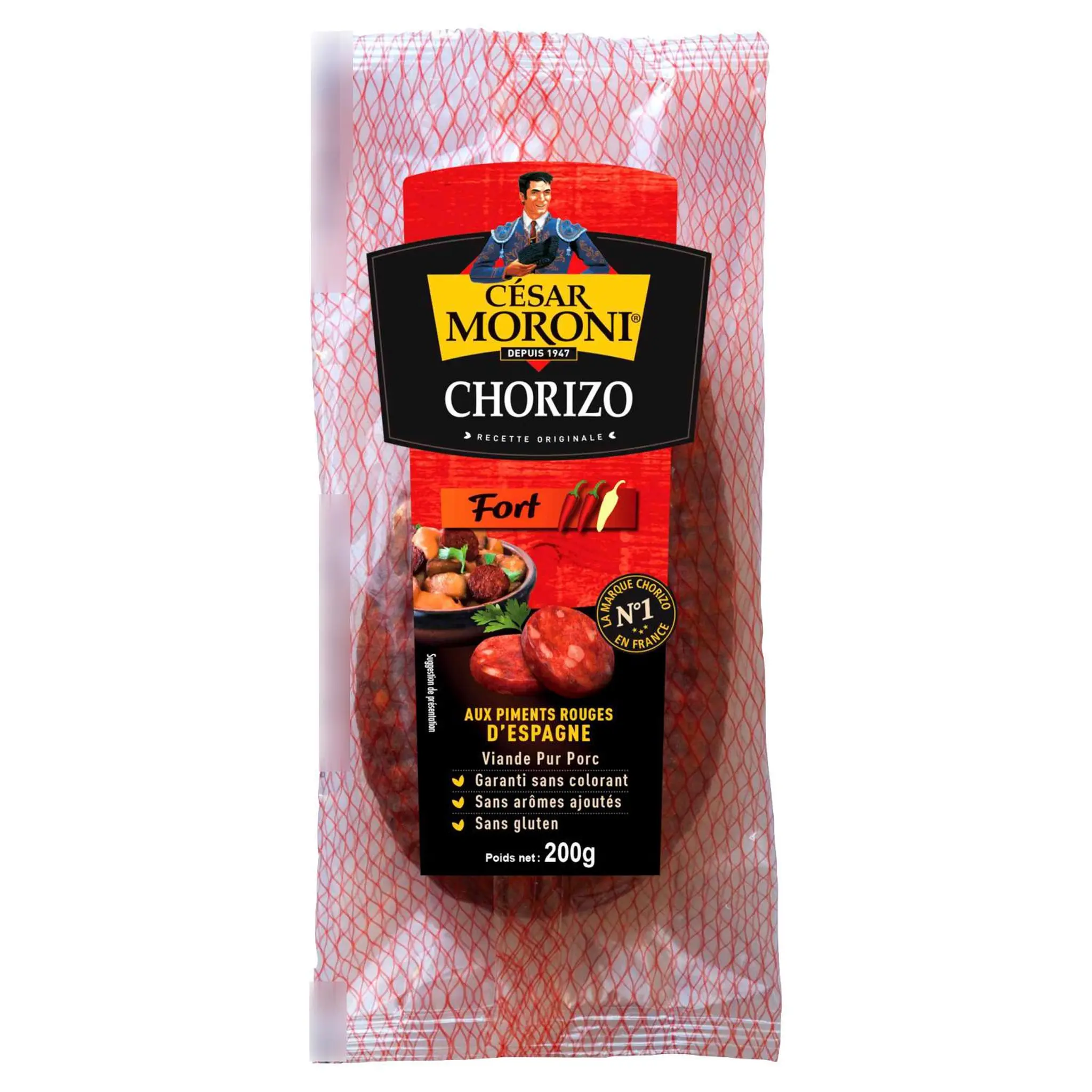 CESAR MORONI Chorizo fort pur porc