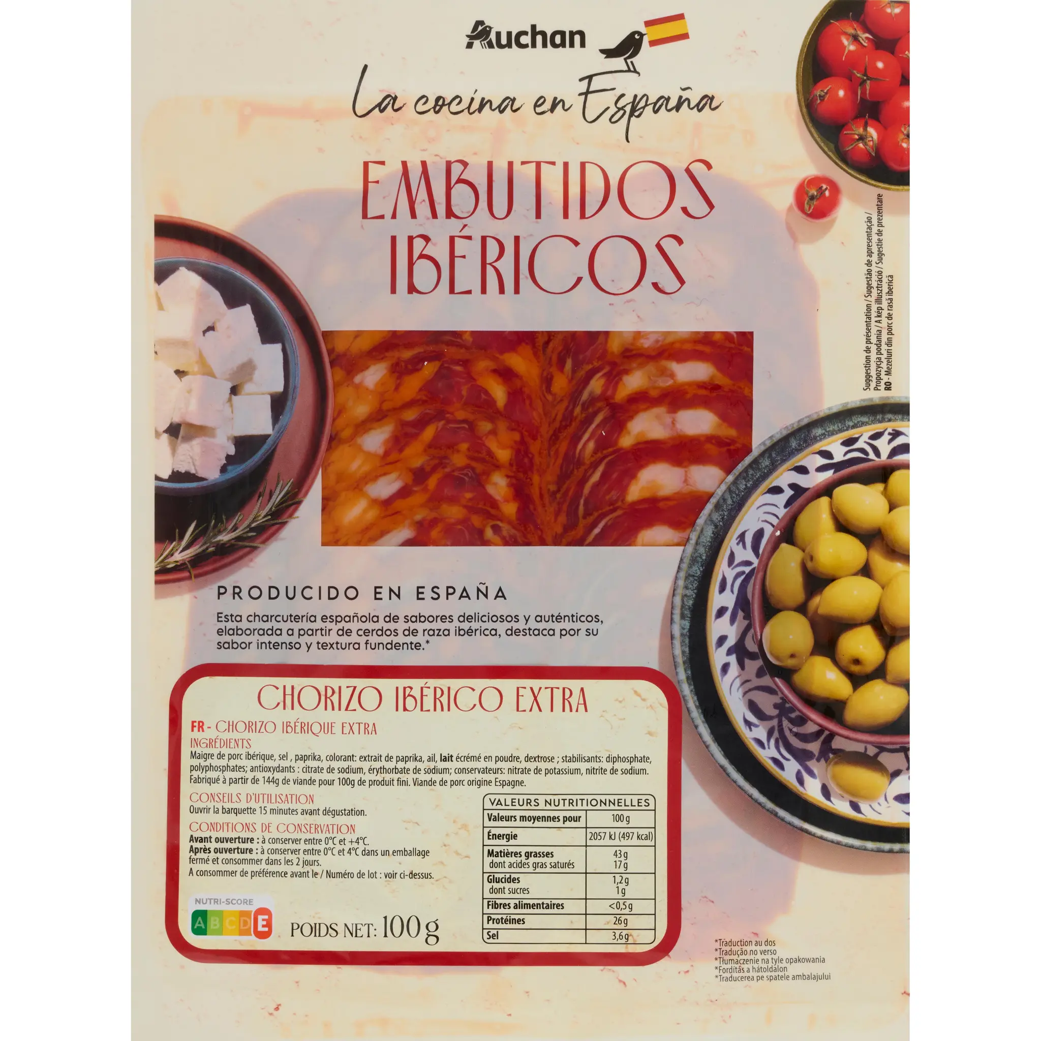 AUCHAN LA COCINA EN ESPANA Chorizo iberico