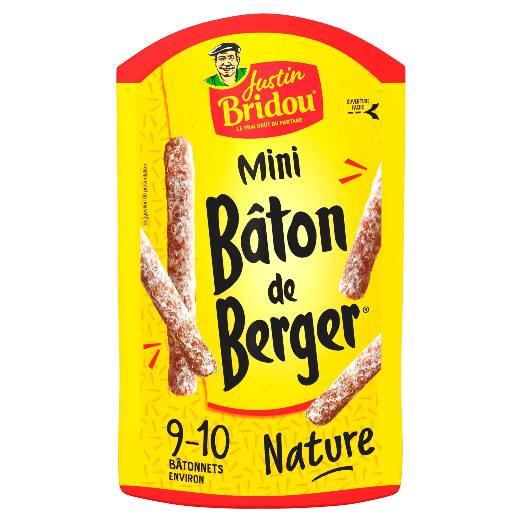 JUSTIN BRIDOU Mini bâtons de Berger saucissons nature