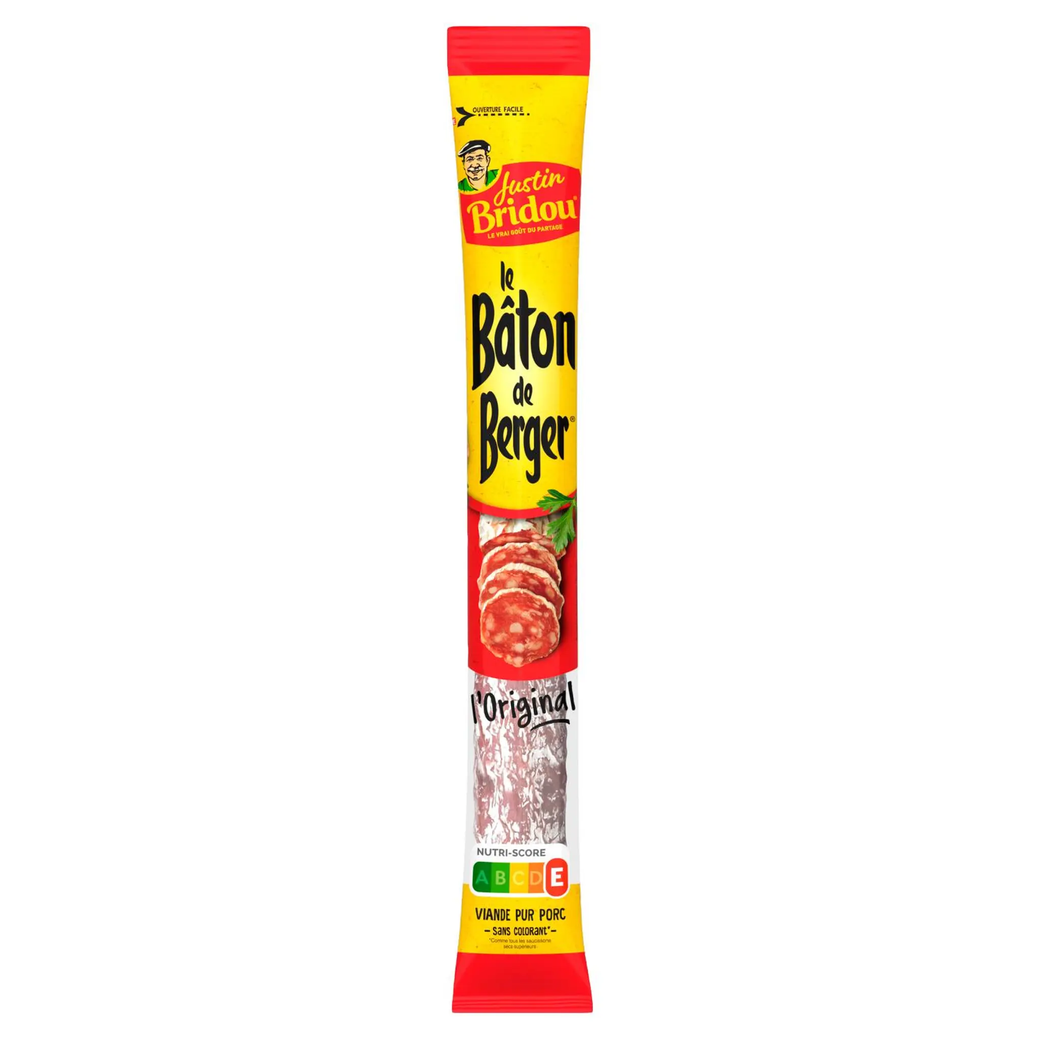 JUSTIN BRIDOU Bâton de berger saucisson sec pur porc