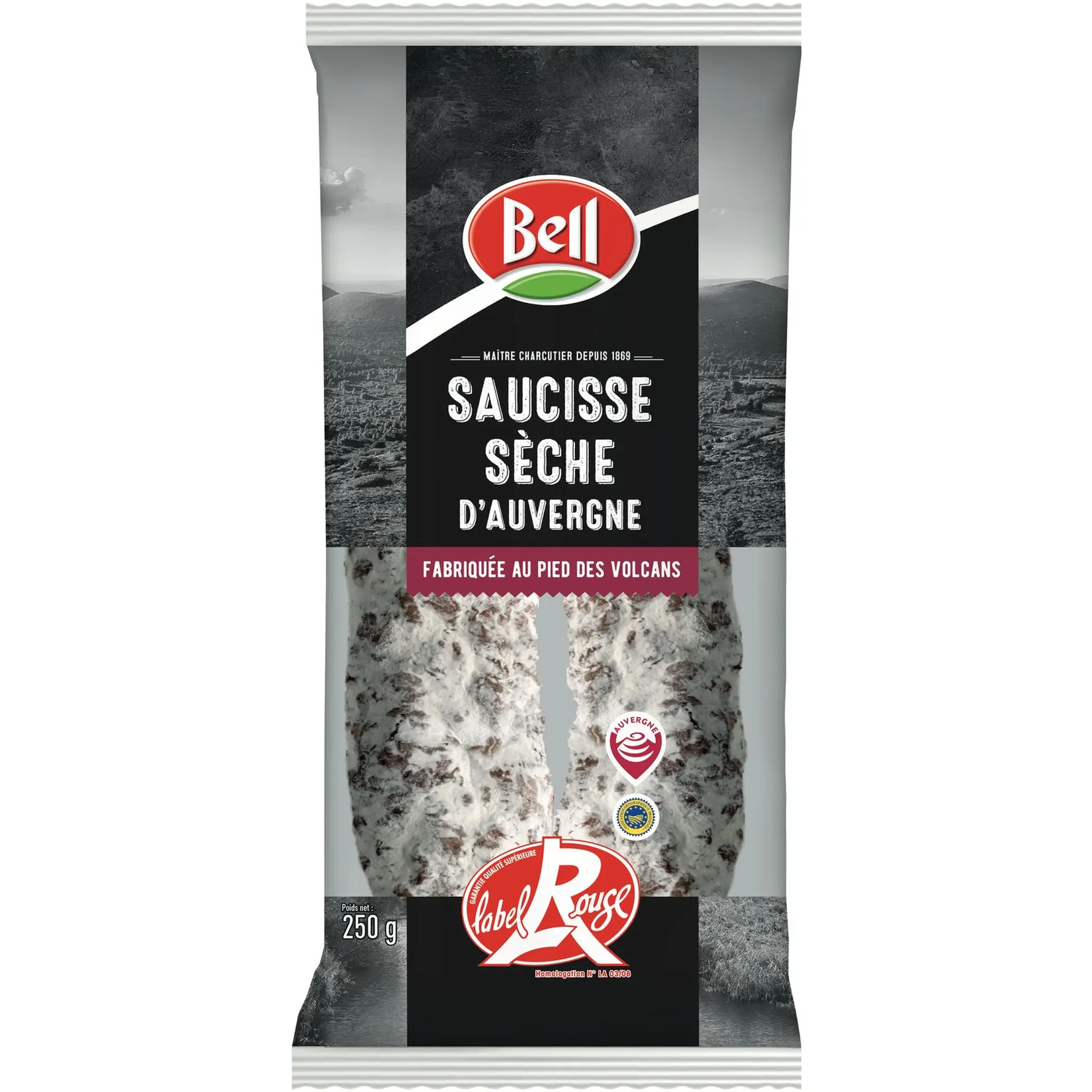 BELL Saucisse sèche d'Auvergne Label Rouge IGP