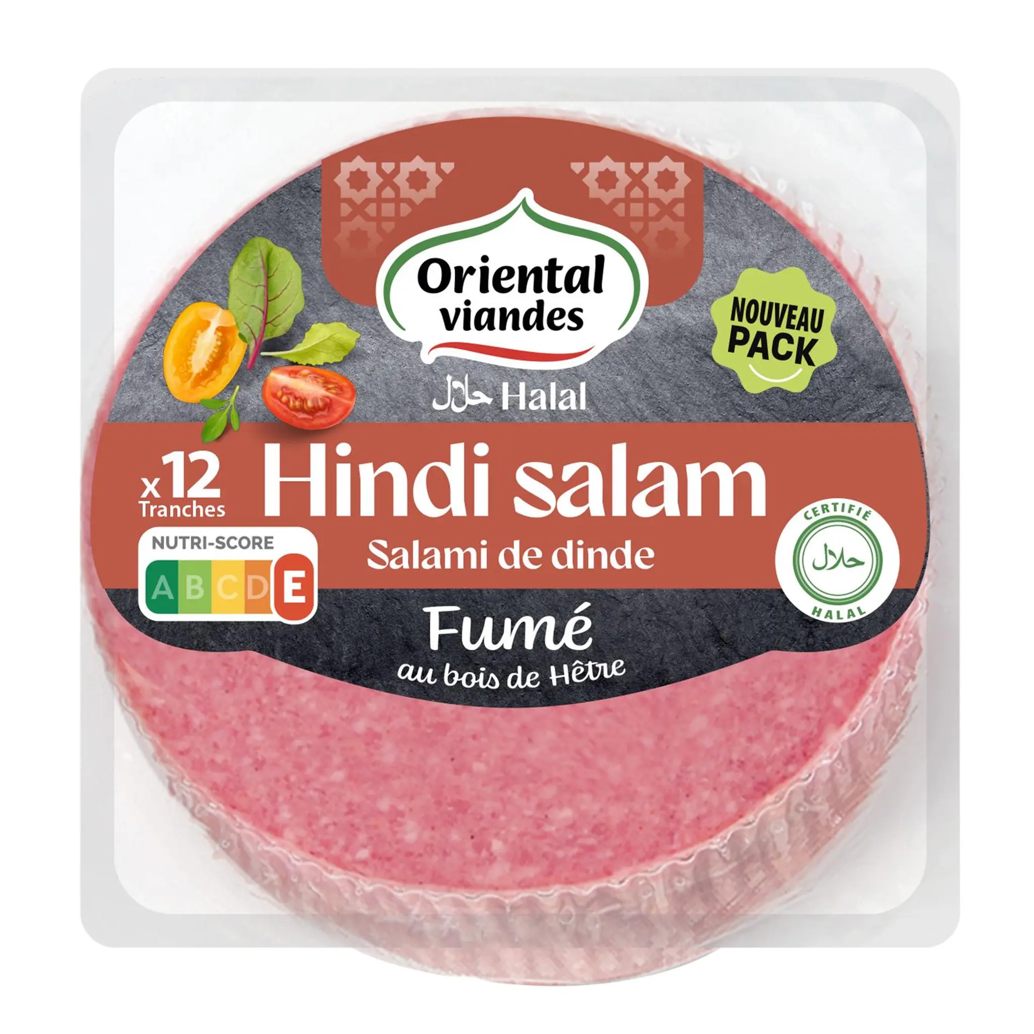 ORIENTAL VIANDES Hindi Salam salami de dinde fumé au bois de hêtre halal