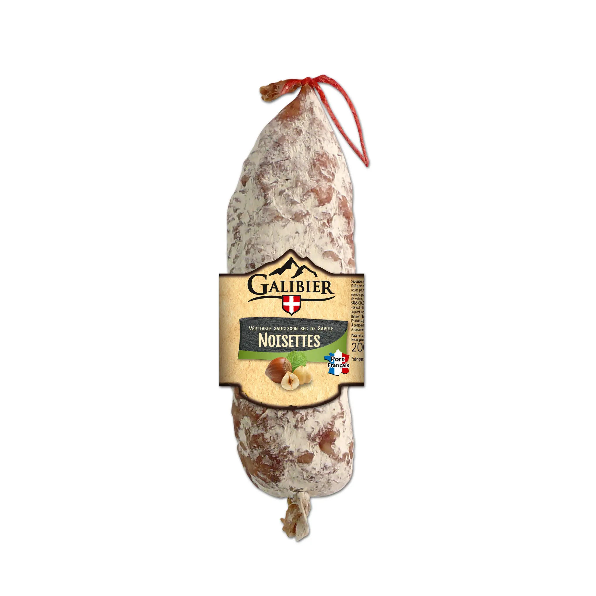GALIBIER Saucisson sec pur porc aux noisettes