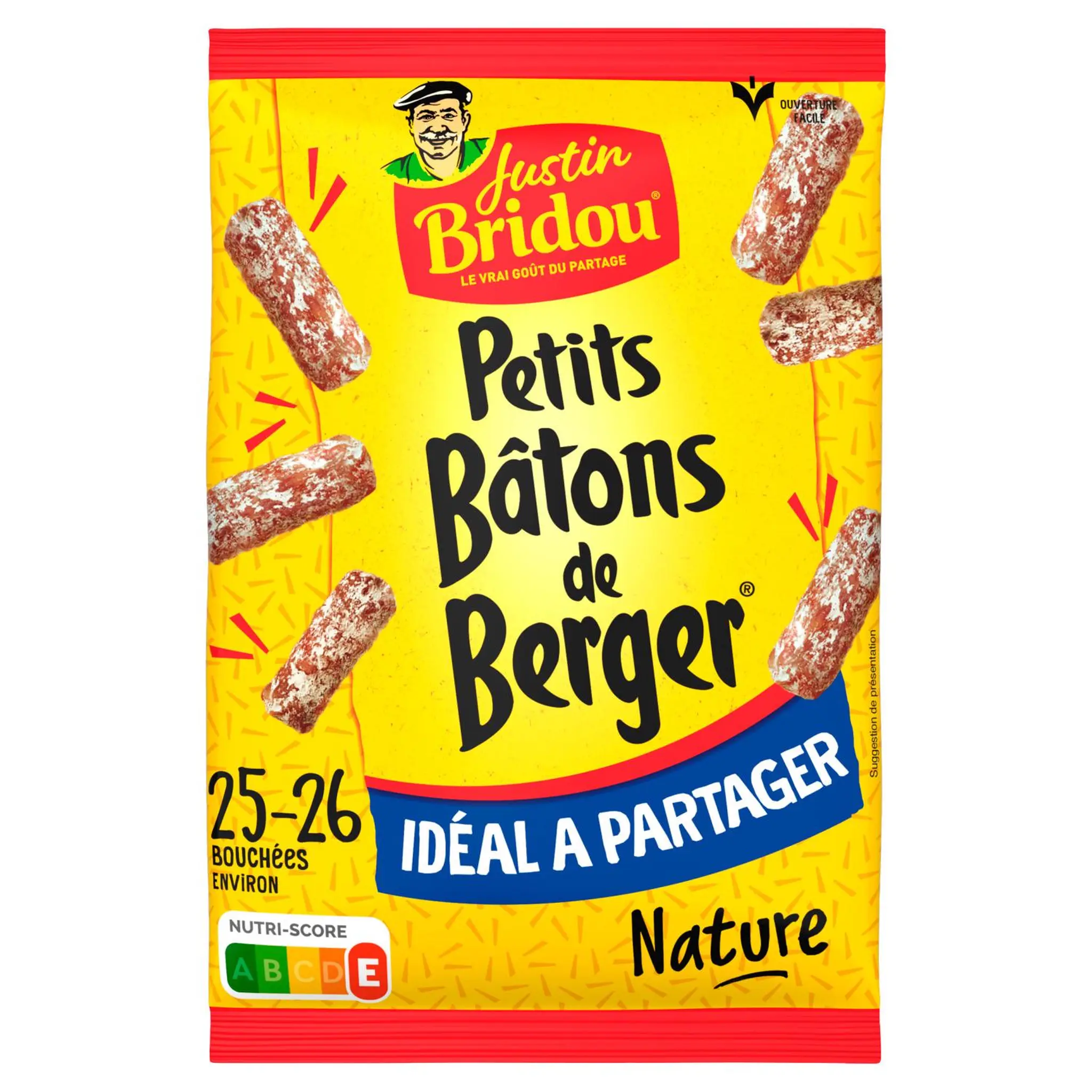 JUSTIN BRIDOU Petits bâtons de Berger saucissons nature