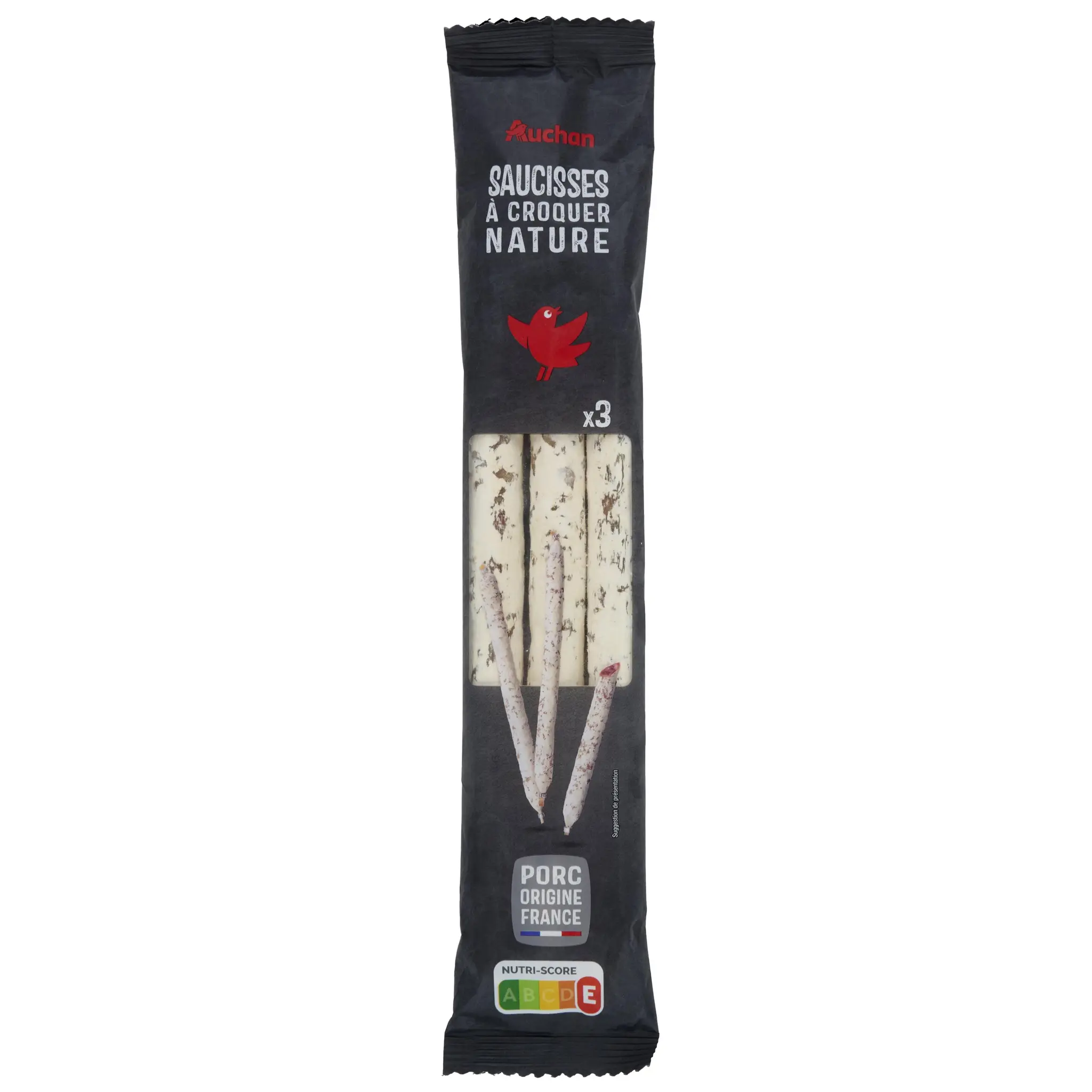 AUCHAN Saucisses droites à croquer