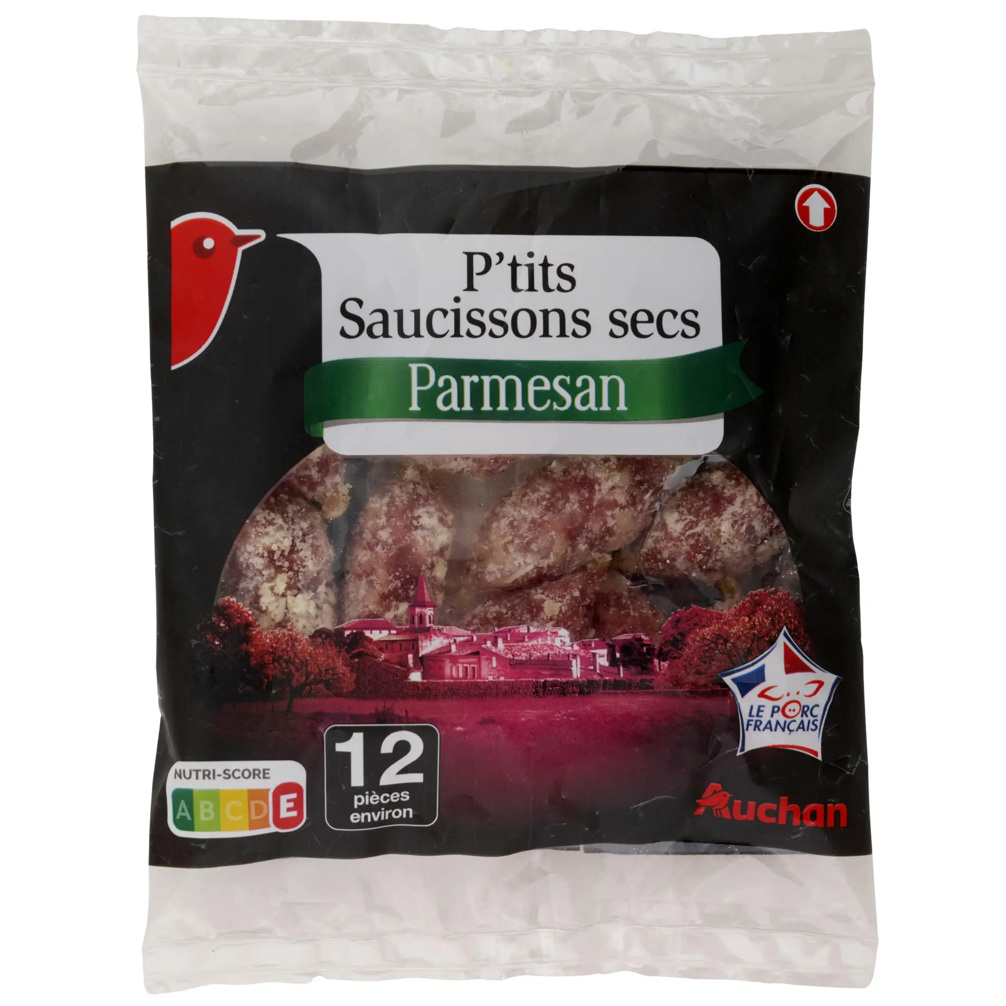 AUCHAN P'tits saucissons secs au parmesan