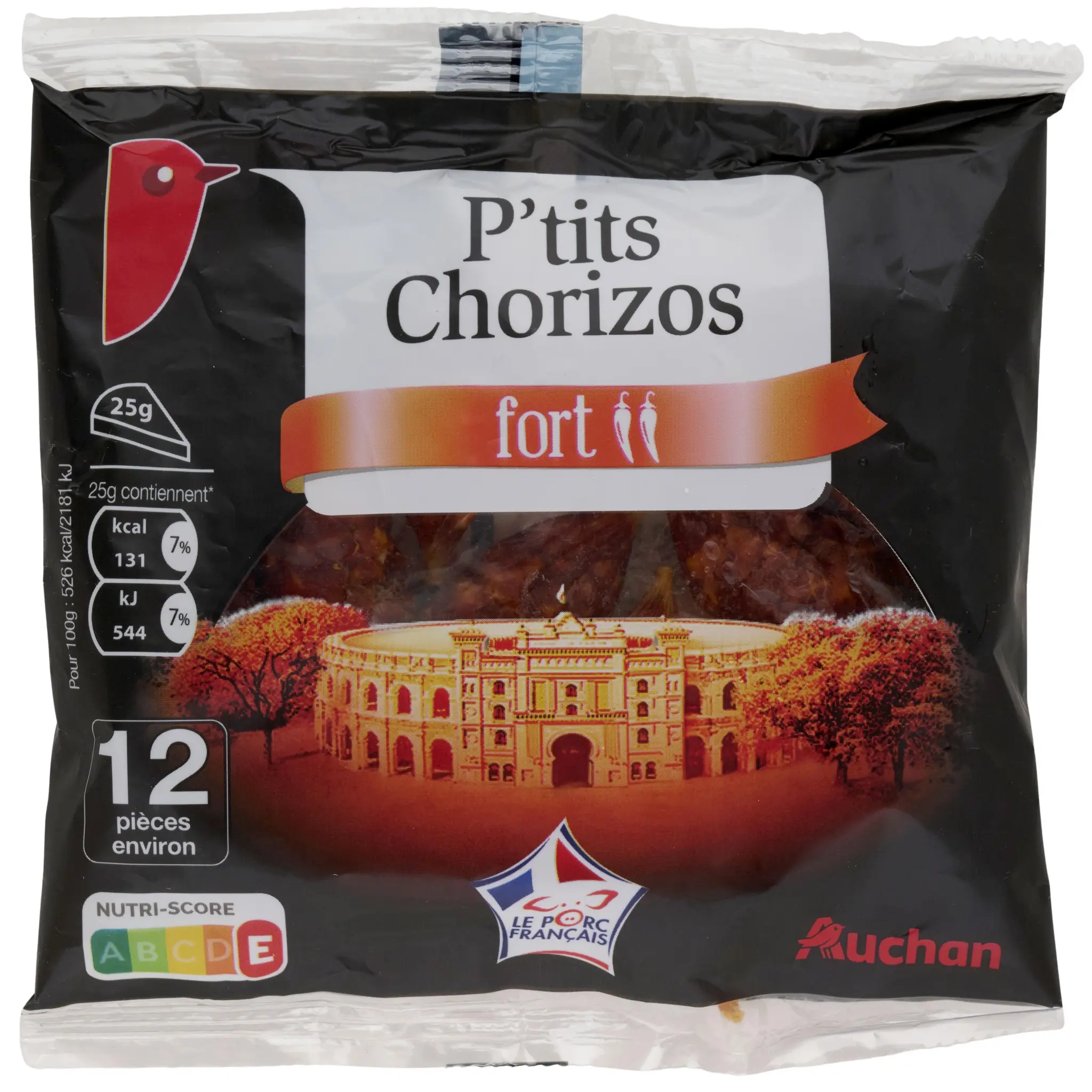 AUCHAN P'tits chorizos doux