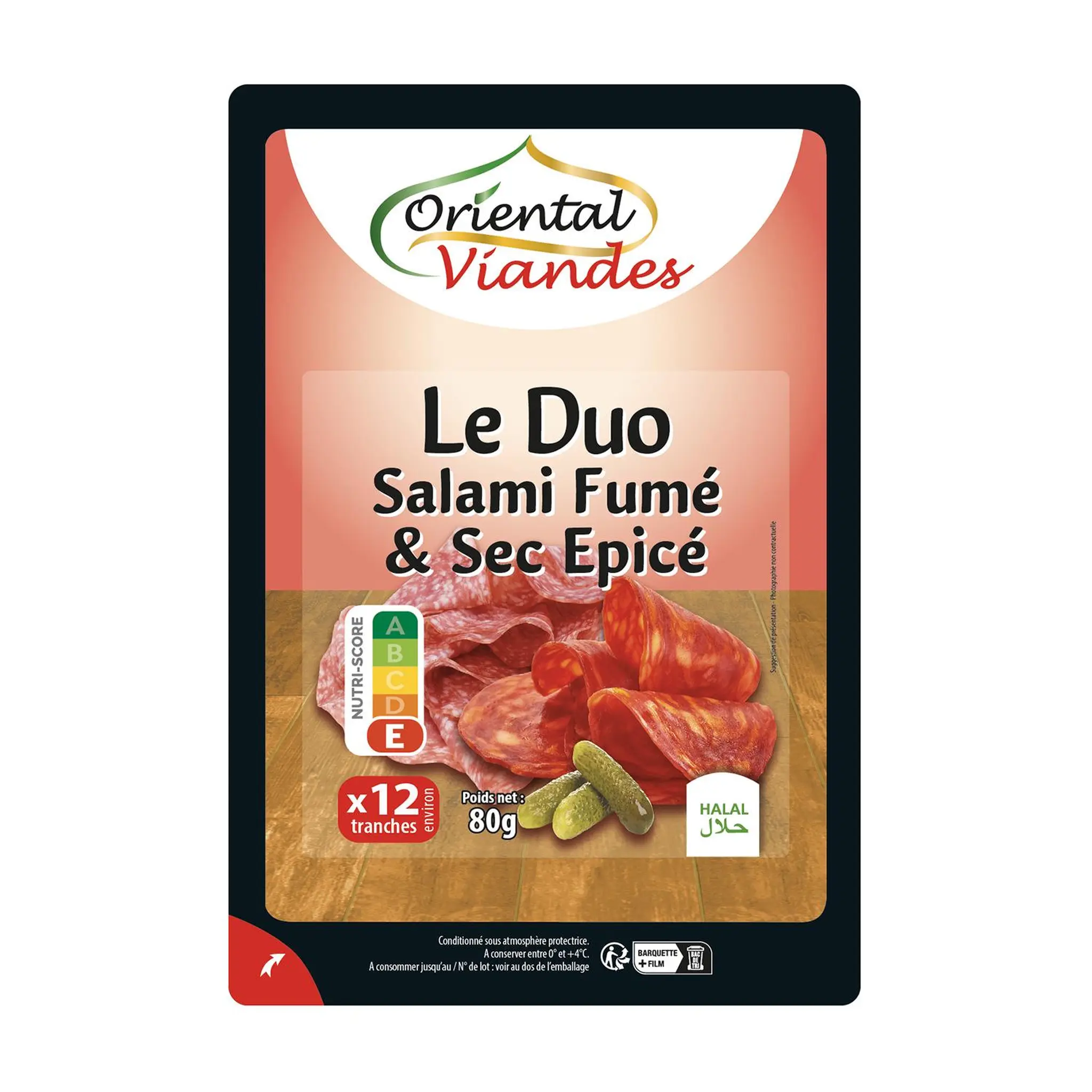 ORIENTAL VIANDES Le duo salami fumé et sec épicé halal