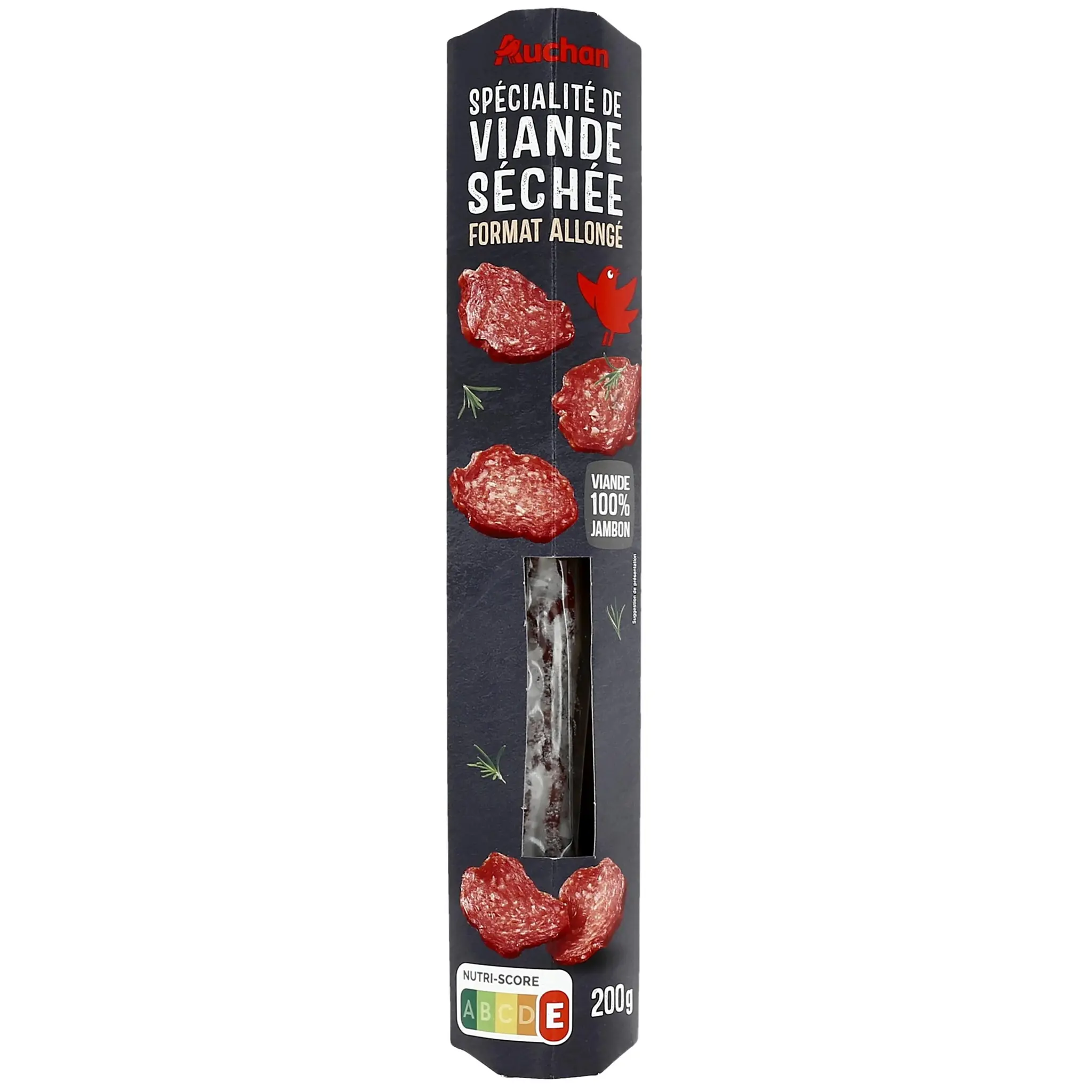 AUCHAN Spécialité de viande séchée format allongé