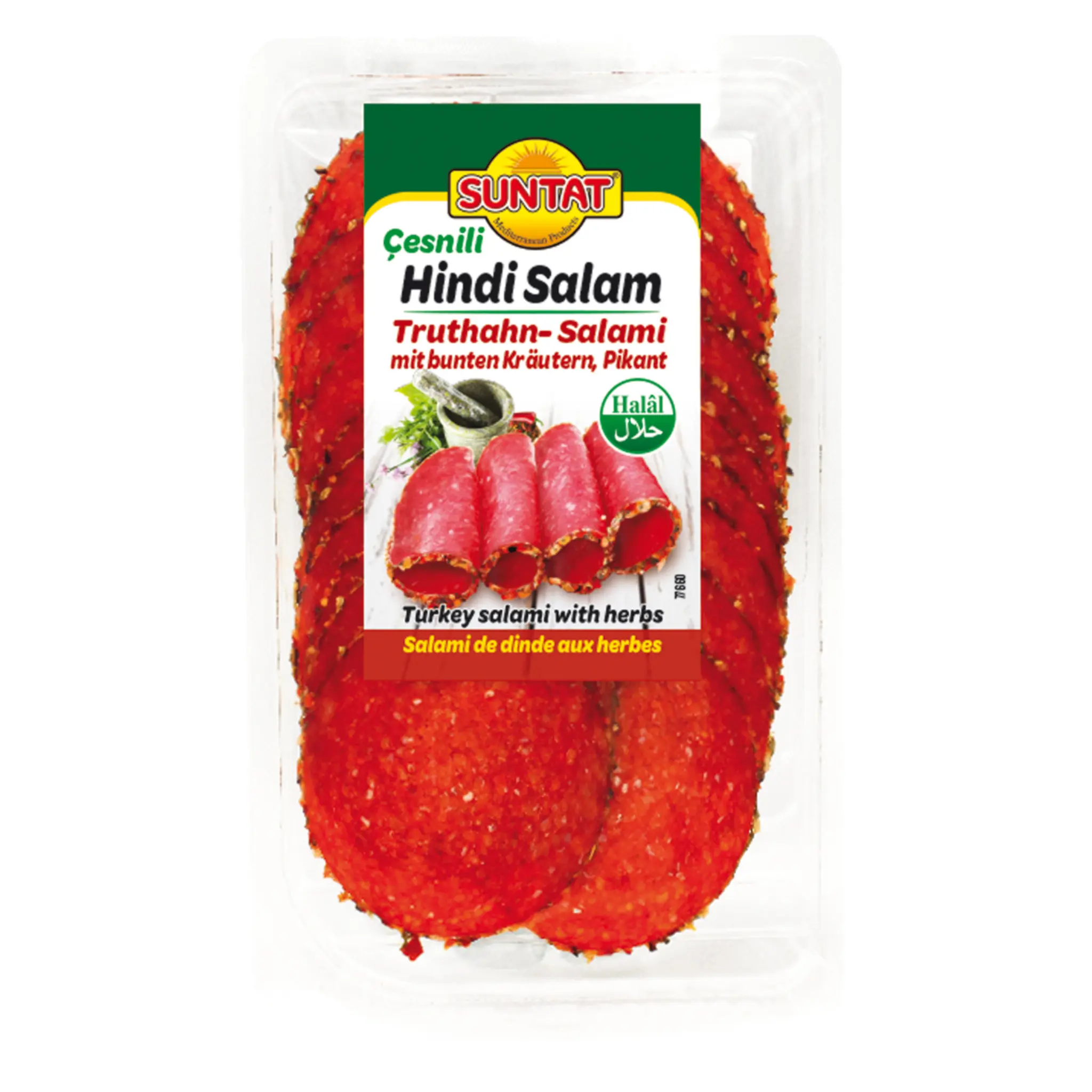SUNTAT Salami de dinde halal aux herbes