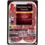 AUCHAN Saucisson sec tranché au comté