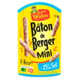 JUSTIN BRIDOU Mini bâton de berger saucisson sec sel réduit