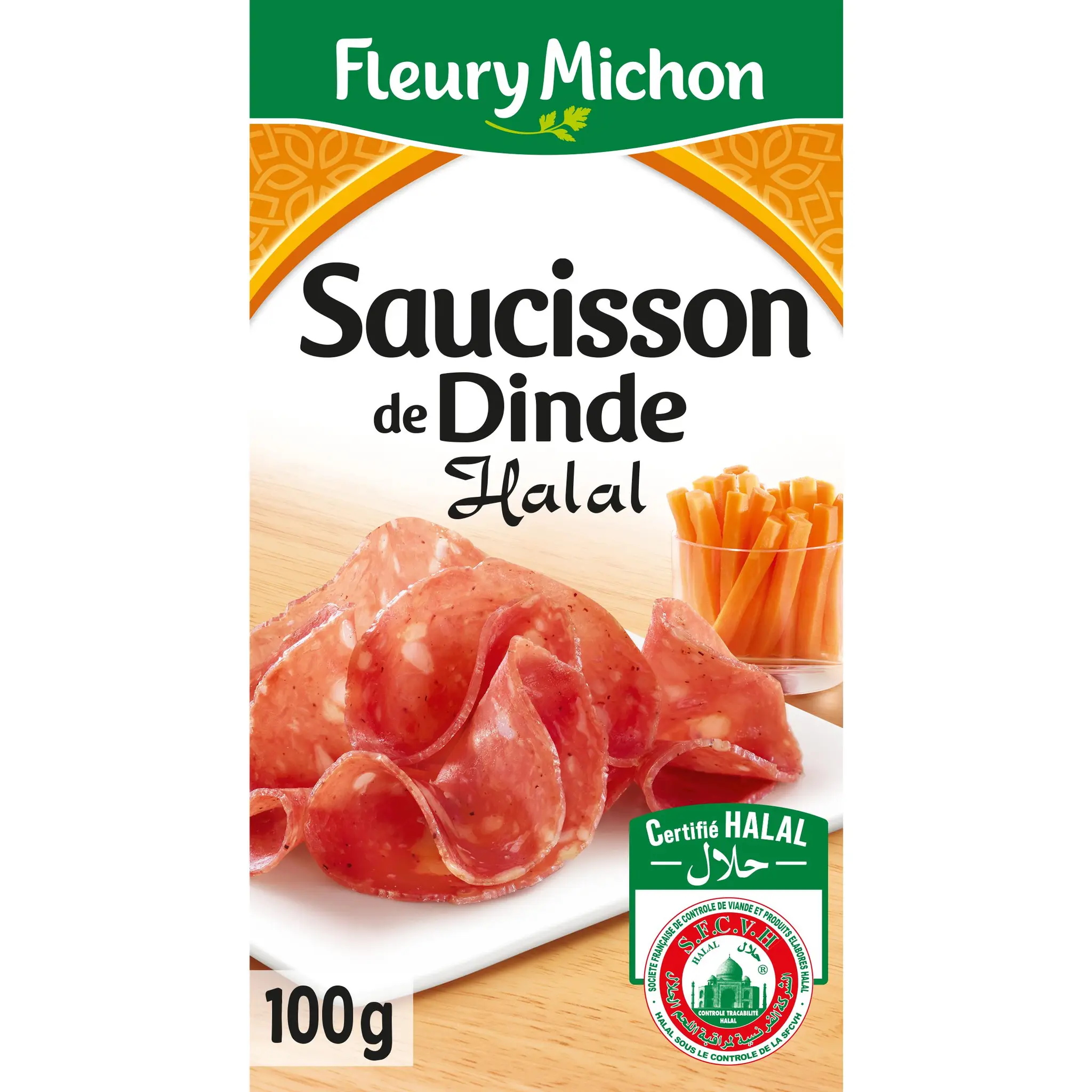 FLEURY MICHON Saucisson de dinde halal