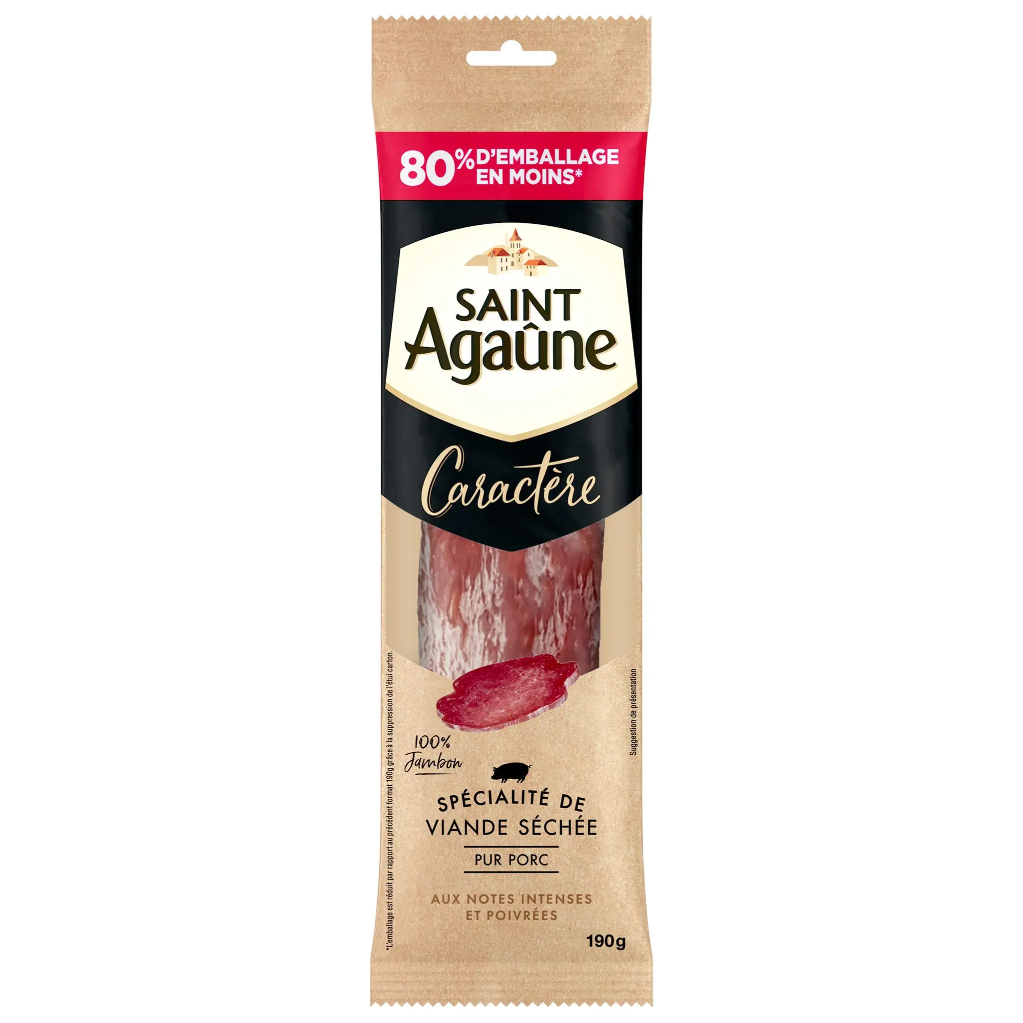 SAINT AGAUNE Viande séchée caractère aux notes fumées et poivrées