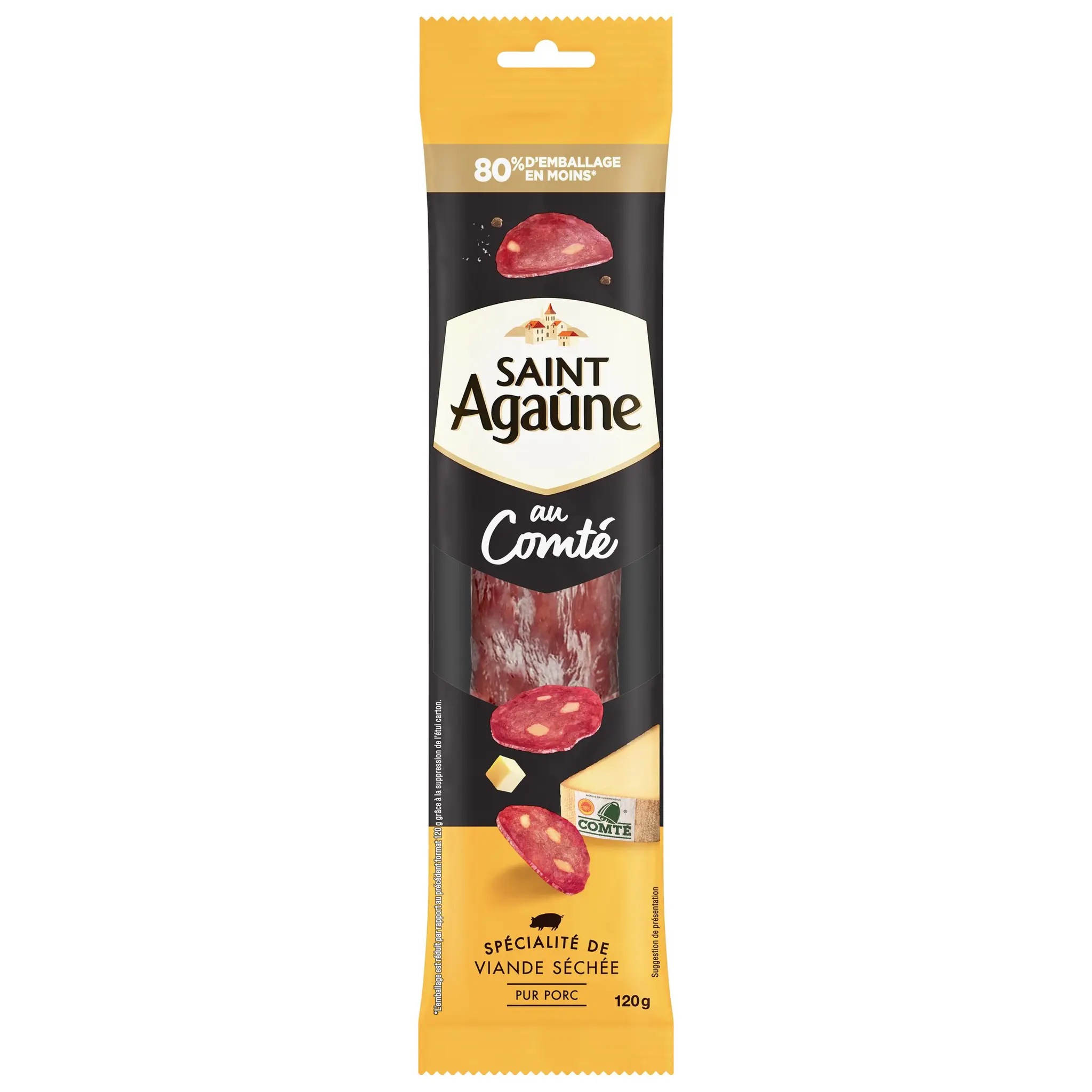 SAINT AGAUNE Saucisson au Comté fondant