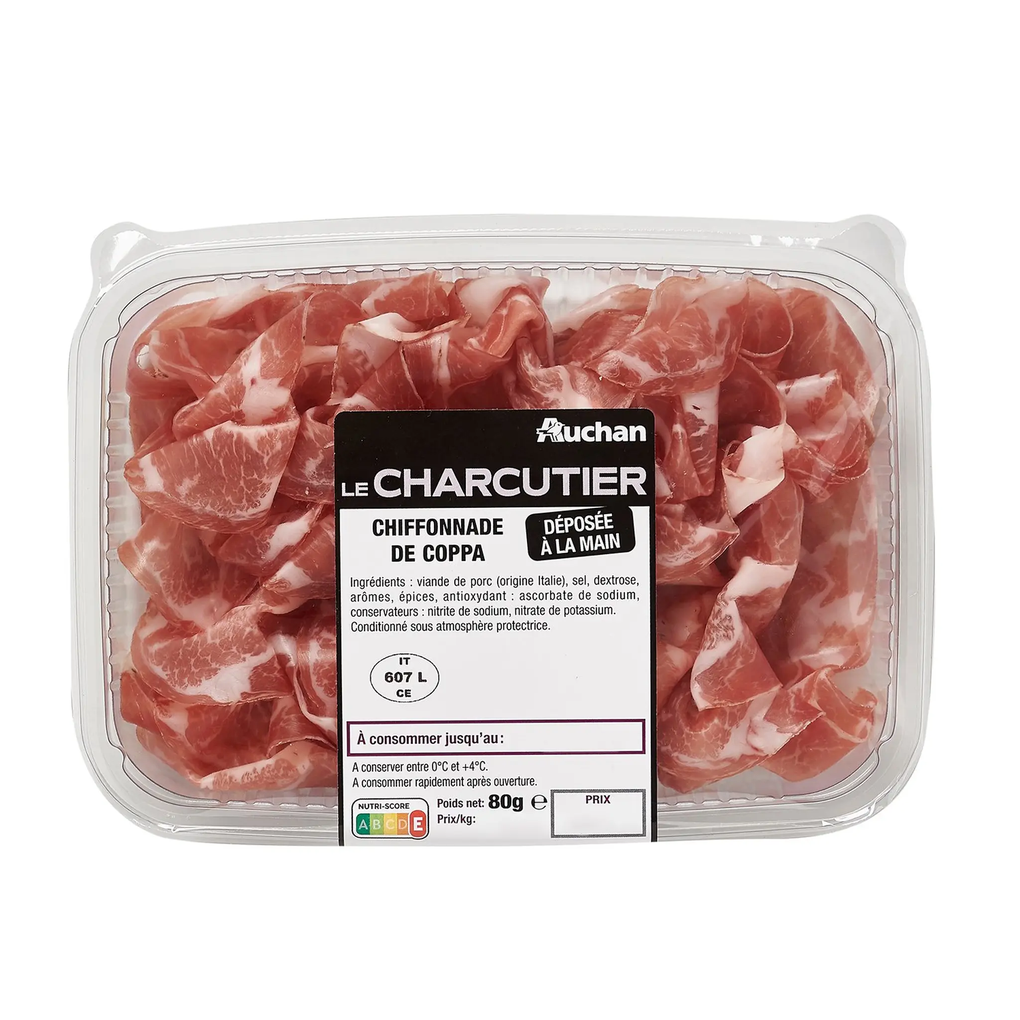 AUCHAN LE CHARCUTIER Chiffonnade de Coppa