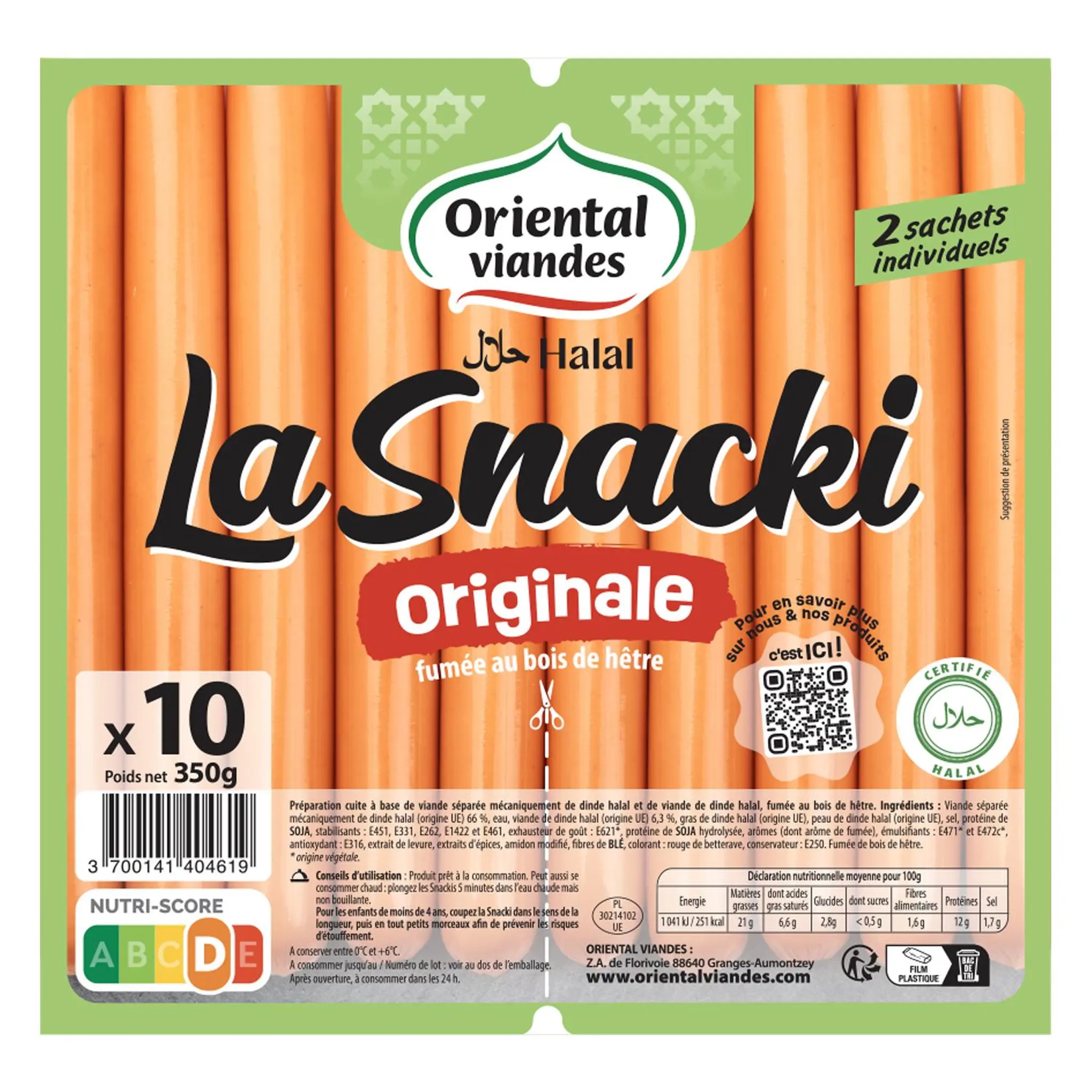 ORIENTAL VIANDES La snaki original halal
