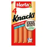 HERTA Knacki saucisses de Strasbourg sel réduit