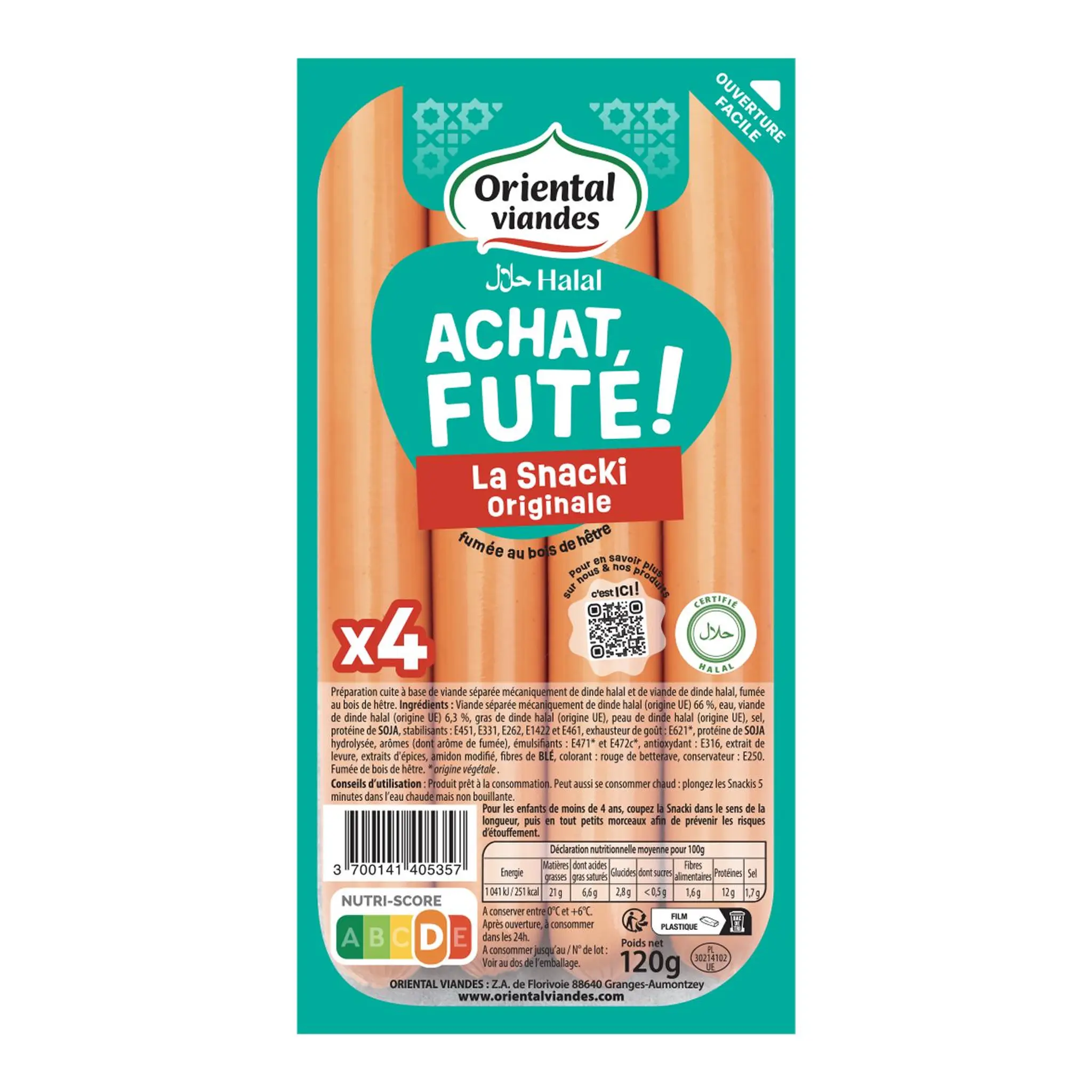 ORIENTAL VIANDES La Snacki originale halal
