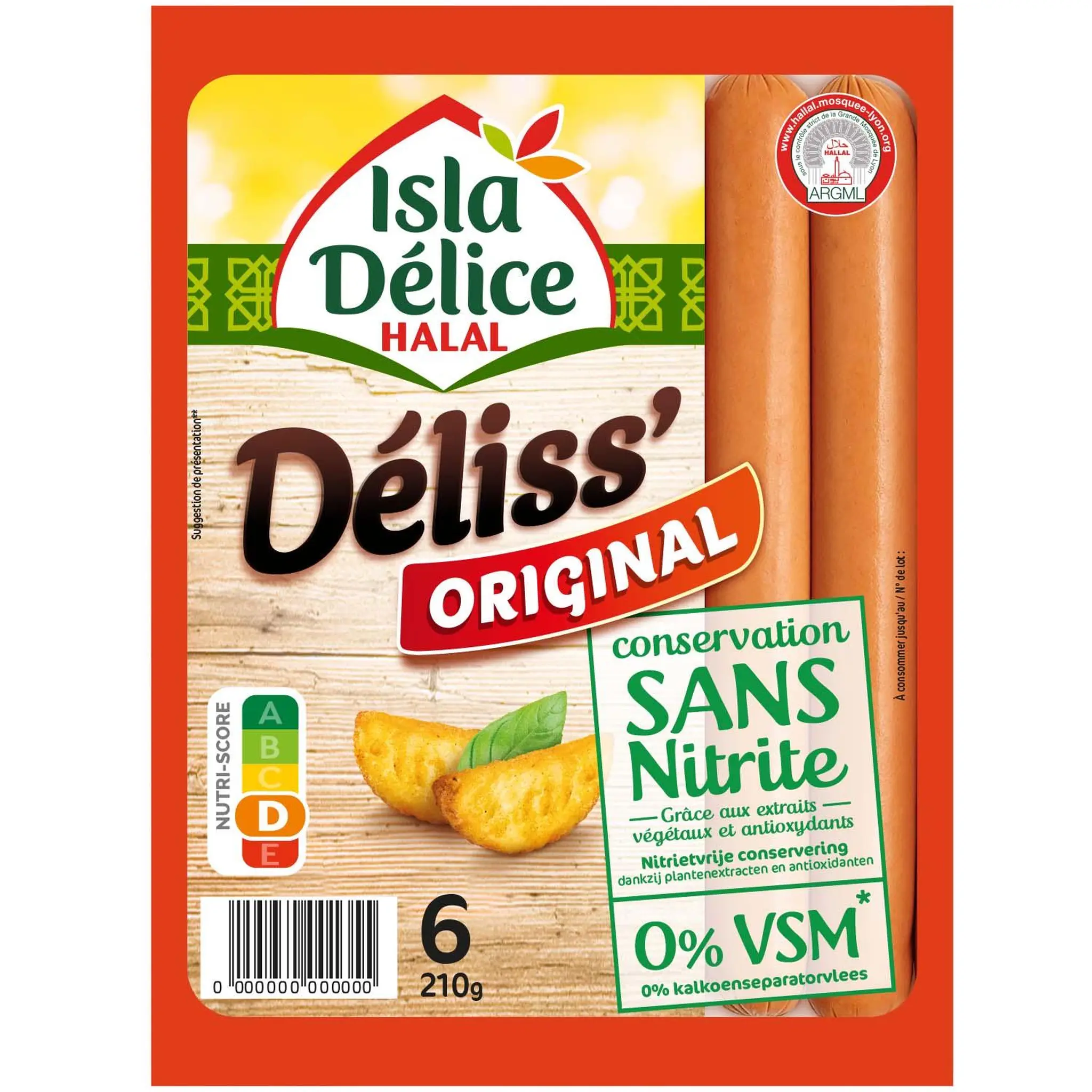 ISLA DELICE Déliss' original halal conservation sans nitrites