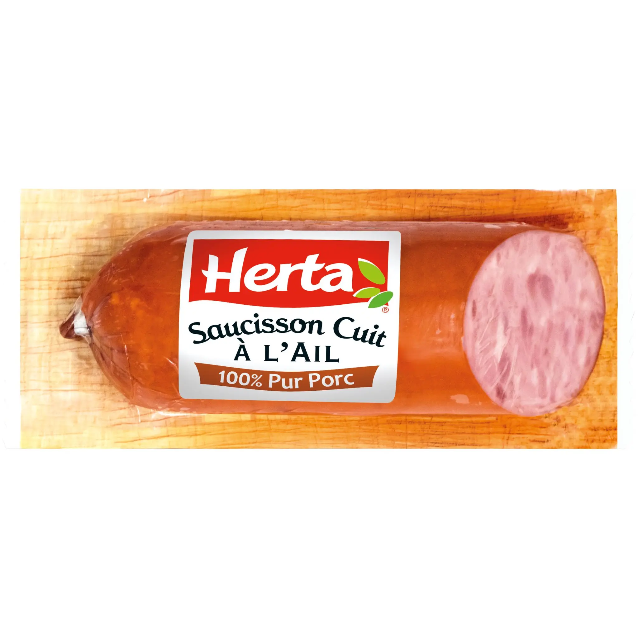HERTA Saucisson cuit à l'ail