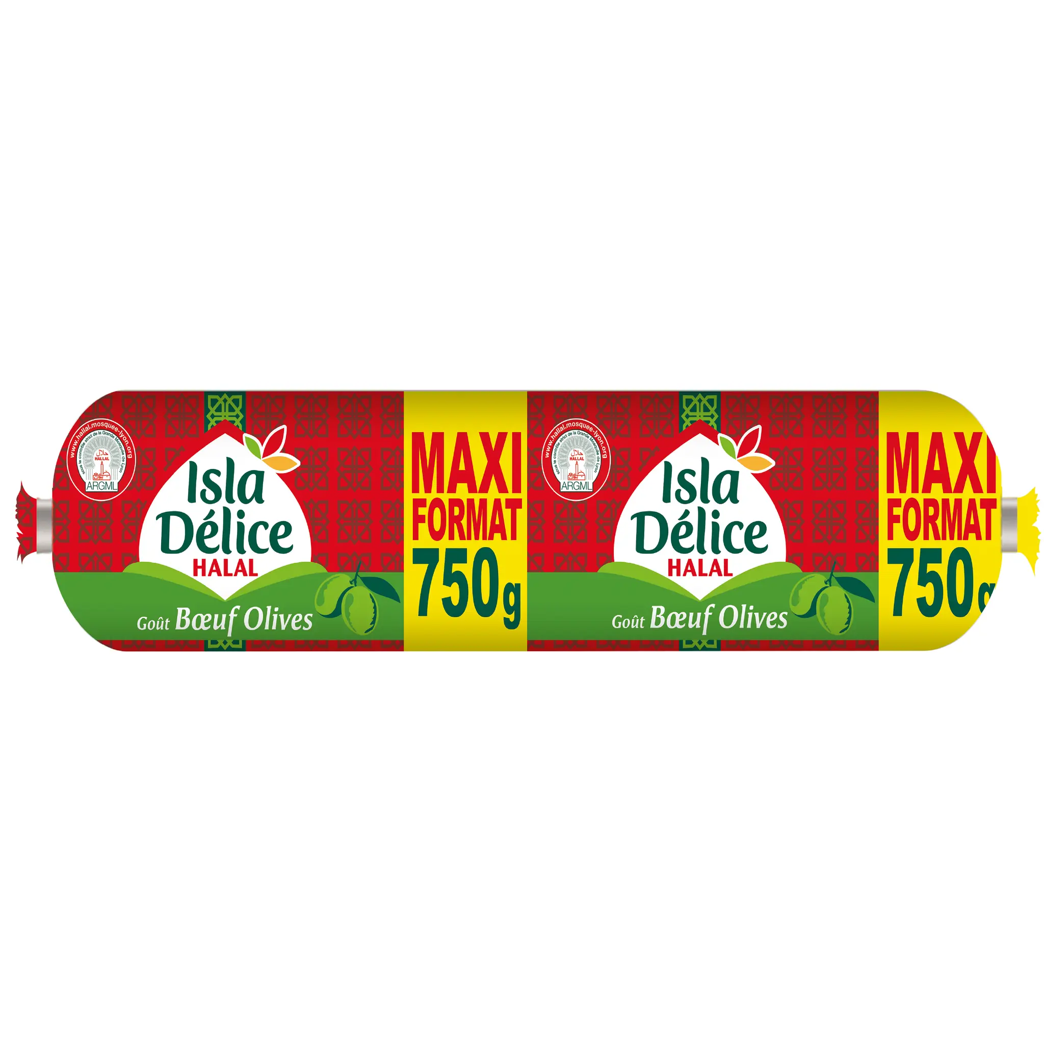 ISLA DELICE Saucisson cachir de dinde halal gout boeuf olives