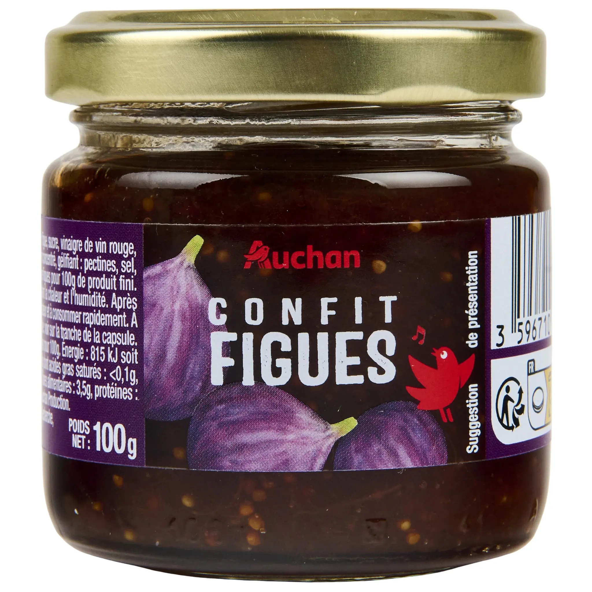 AUCHAN Confit de figues