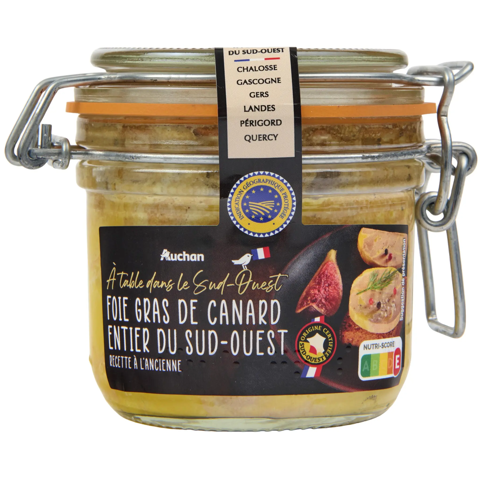 AUCHAN TERROIR Foie gras de canard entier A table dans le Sud-Ouest