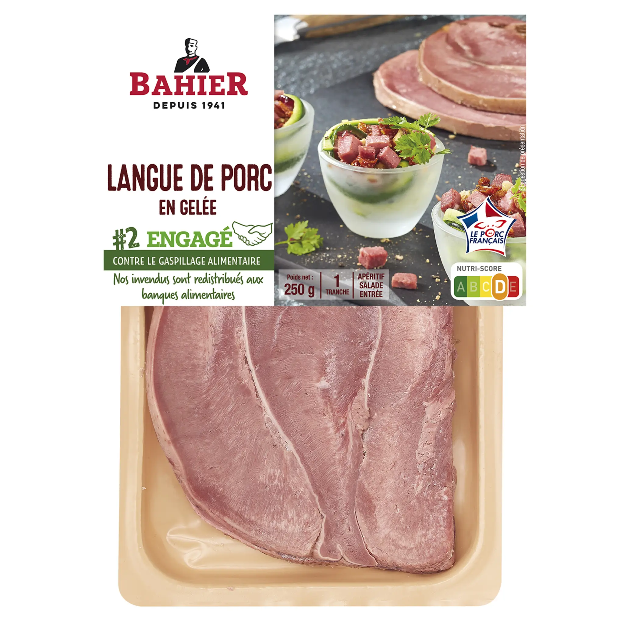 BAHIER Langue de porc en gelée