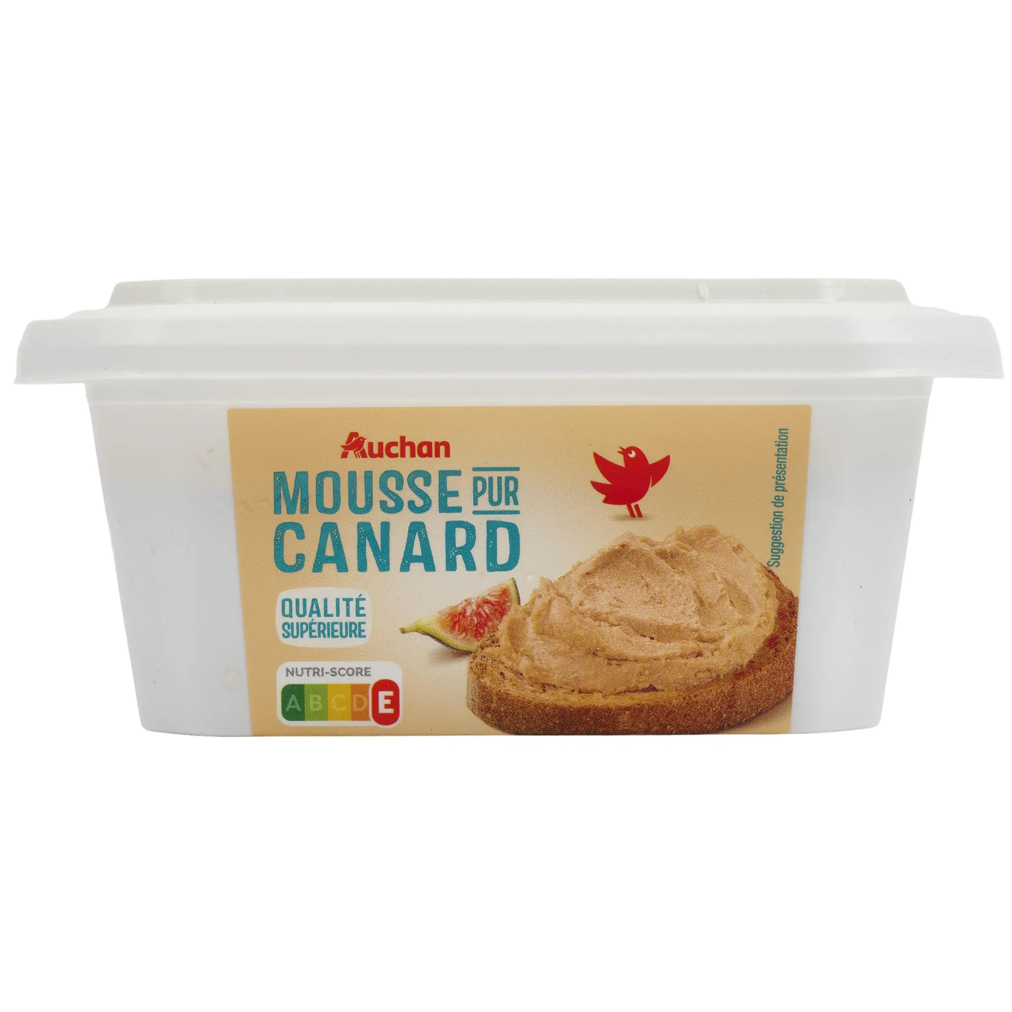 AUCHAN Mousse pur canard de qualité supérieure
