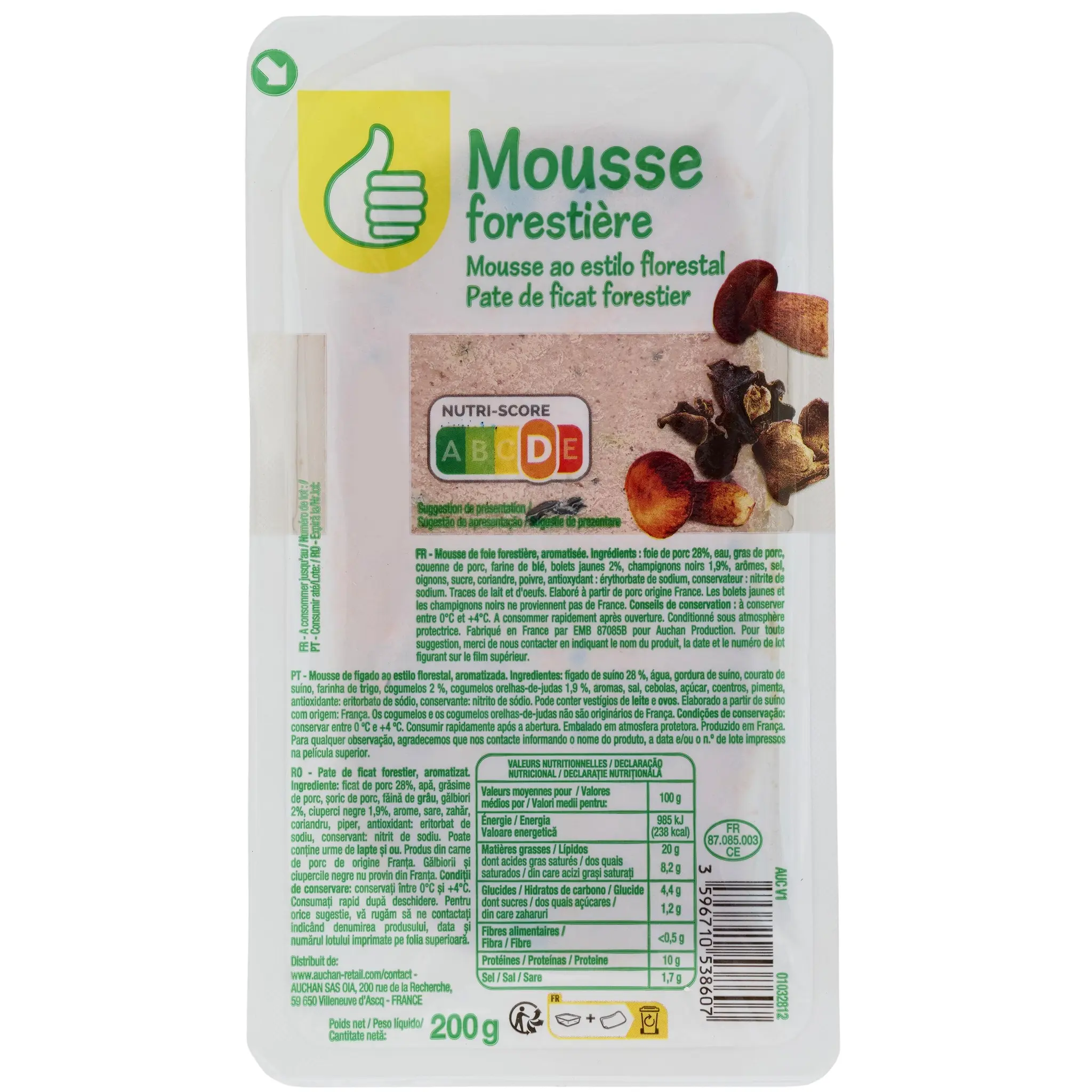 POUCE Mousse de foie forestière