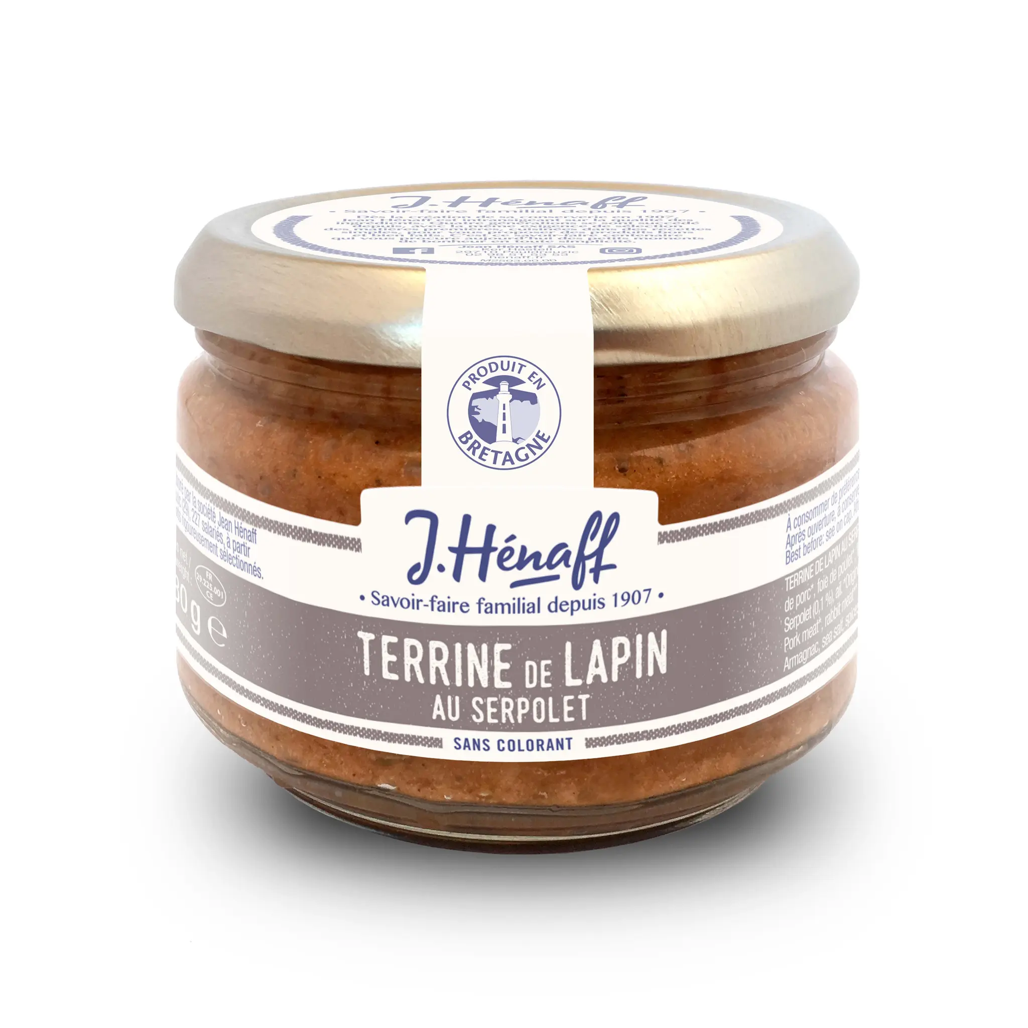 HENAFF Terrine de lapin au serpolet