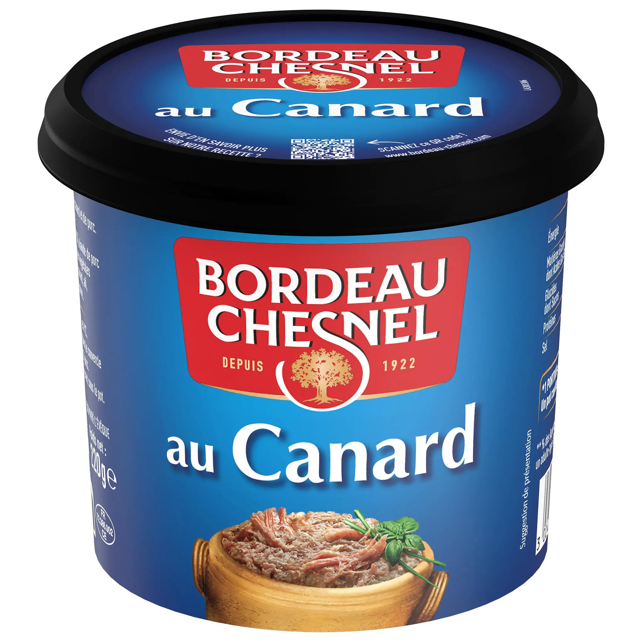 BORDEAU CHESNEL Rillettes de canard fines