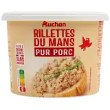 AUCHAN Rillettes du Mans pur Porc