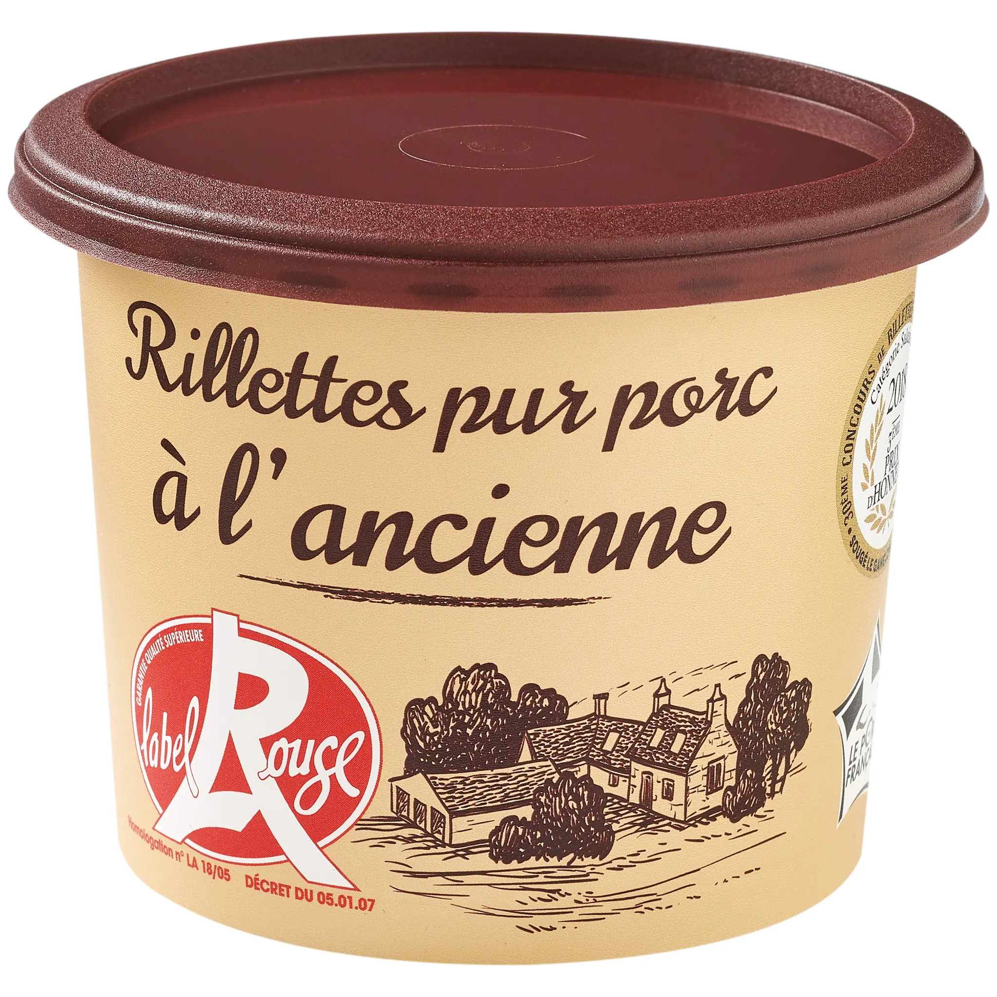 BAHIER Rillettes pur porc à l'ancienne Label Rouge