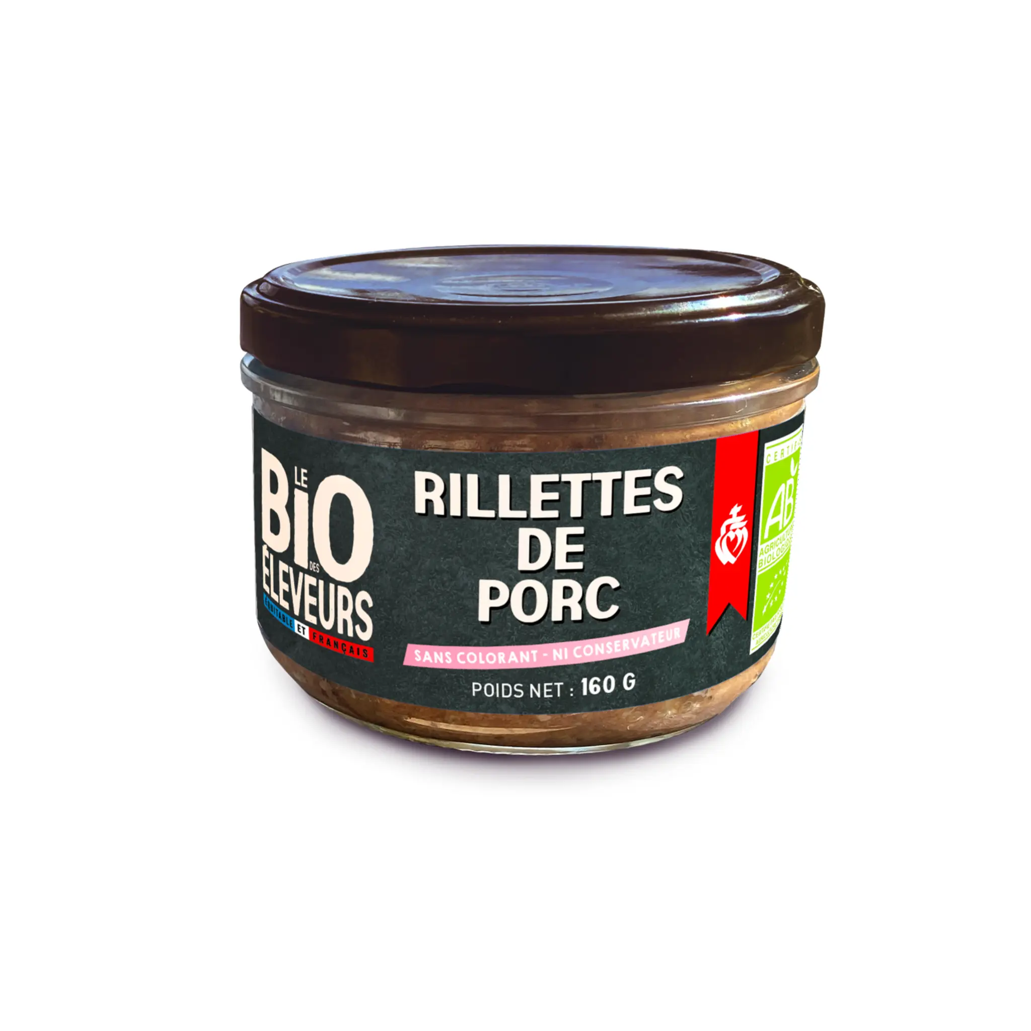 LE BIO DES ELEVEURS Rillettes de porc bio